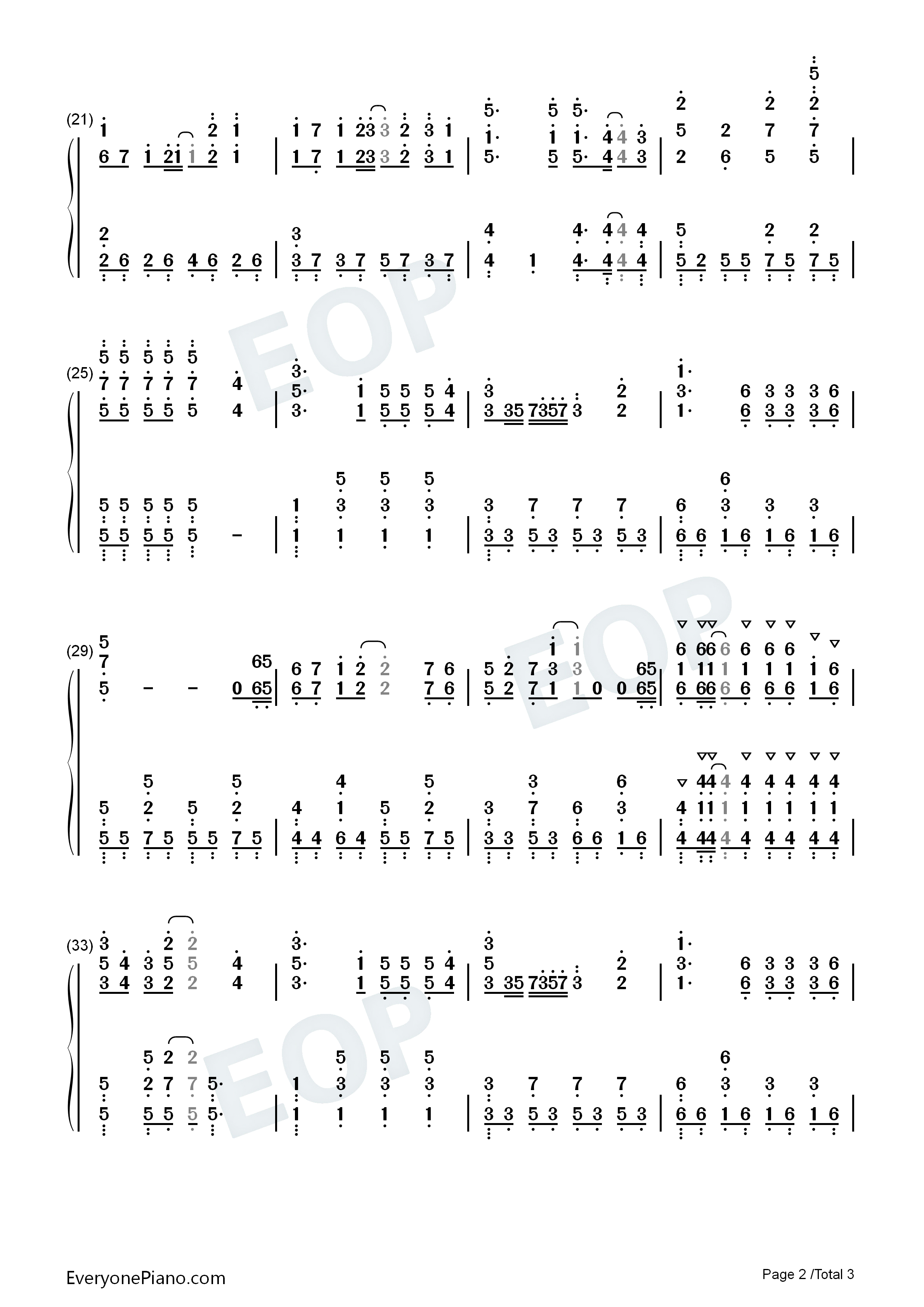 さよならのこと钢琴简谱_上原れな演唱