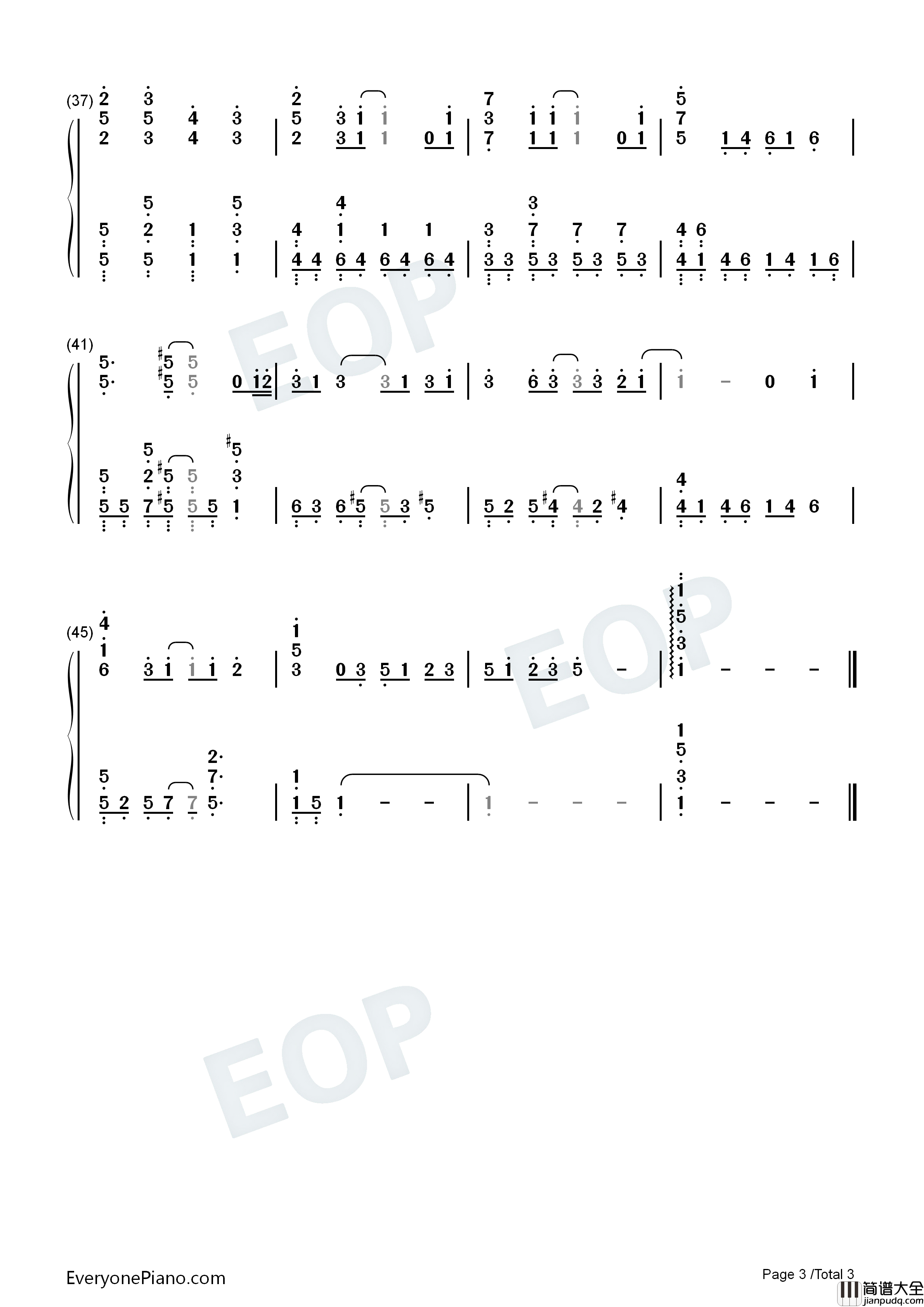 さよならのこと钢琴简谱_上原れな演唱