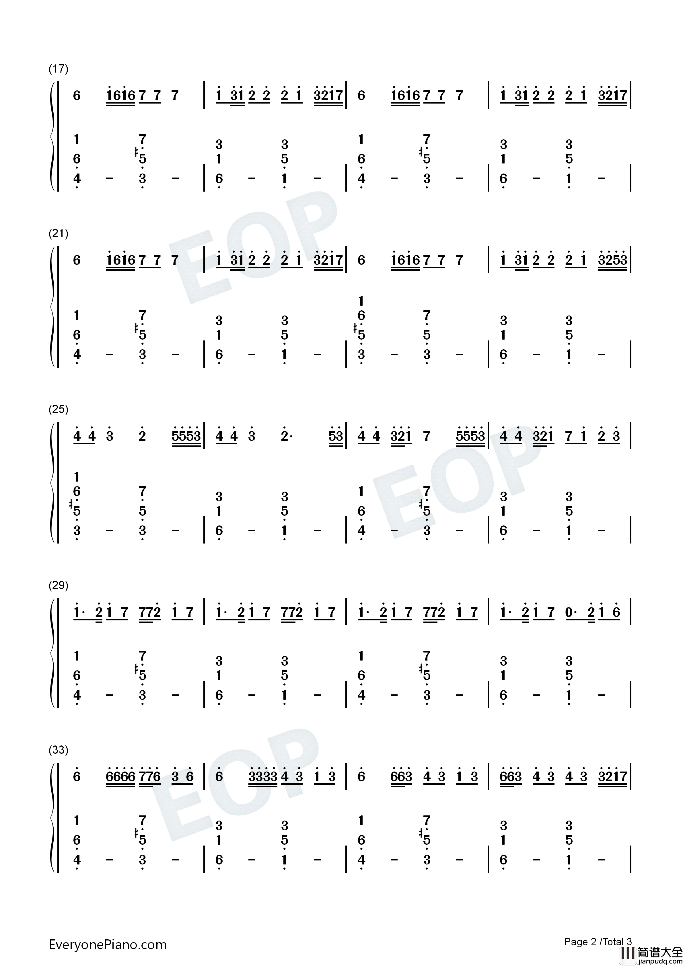 Love_Nwantiti钢琴简谱_CKay演唱