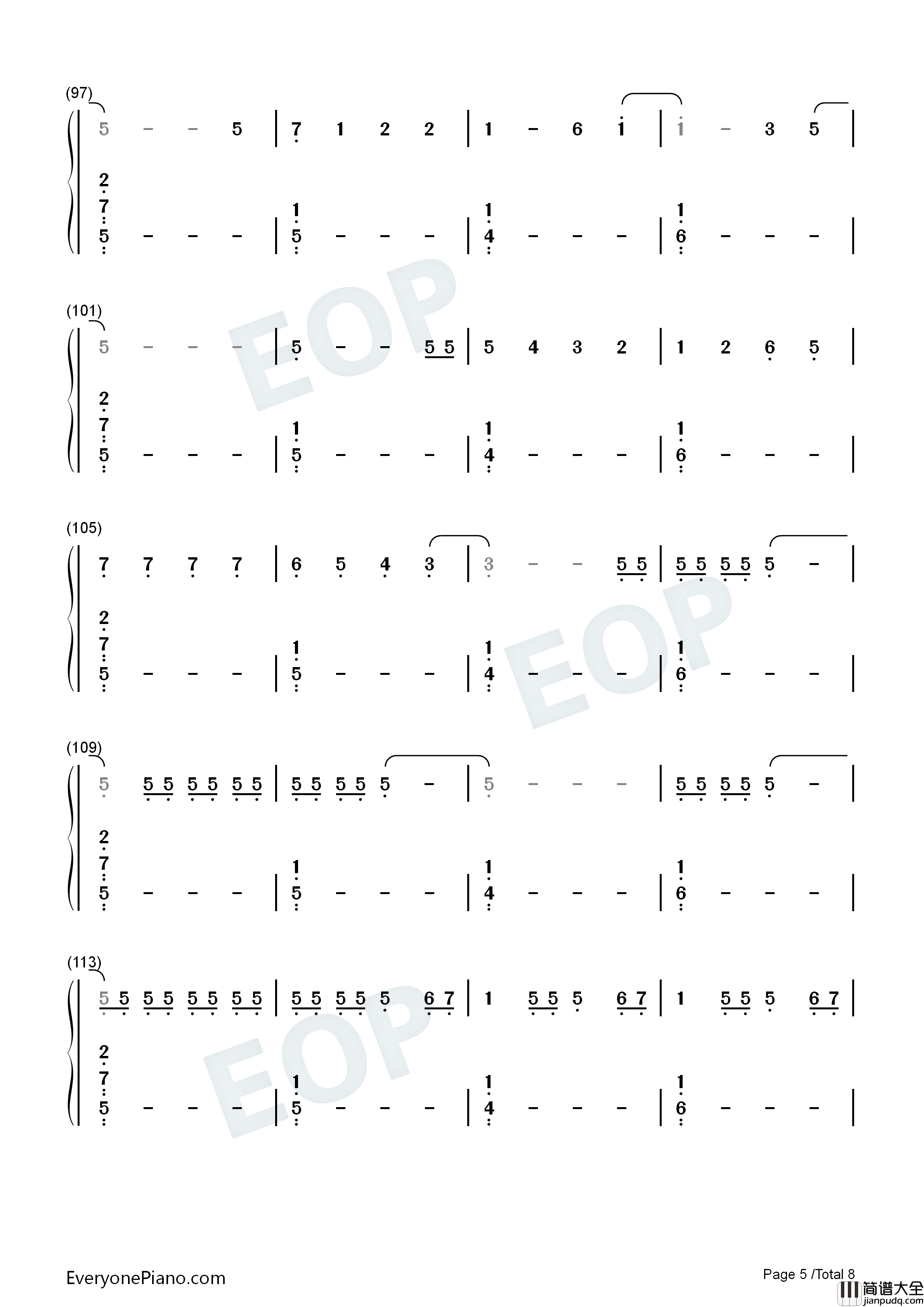 My_Universe钢琴简谱_Coldplay_防弹少年团演唱