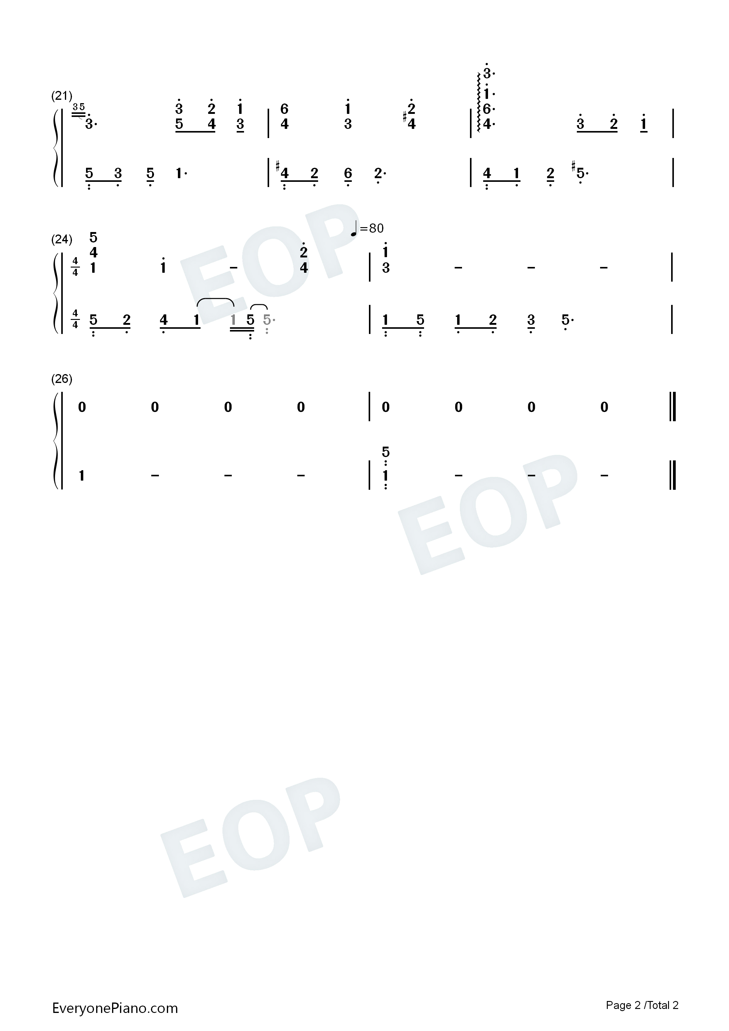 In_Stories_of_Fading_Light钢琴简谱_陈致逸_HOYO_MiX演唱