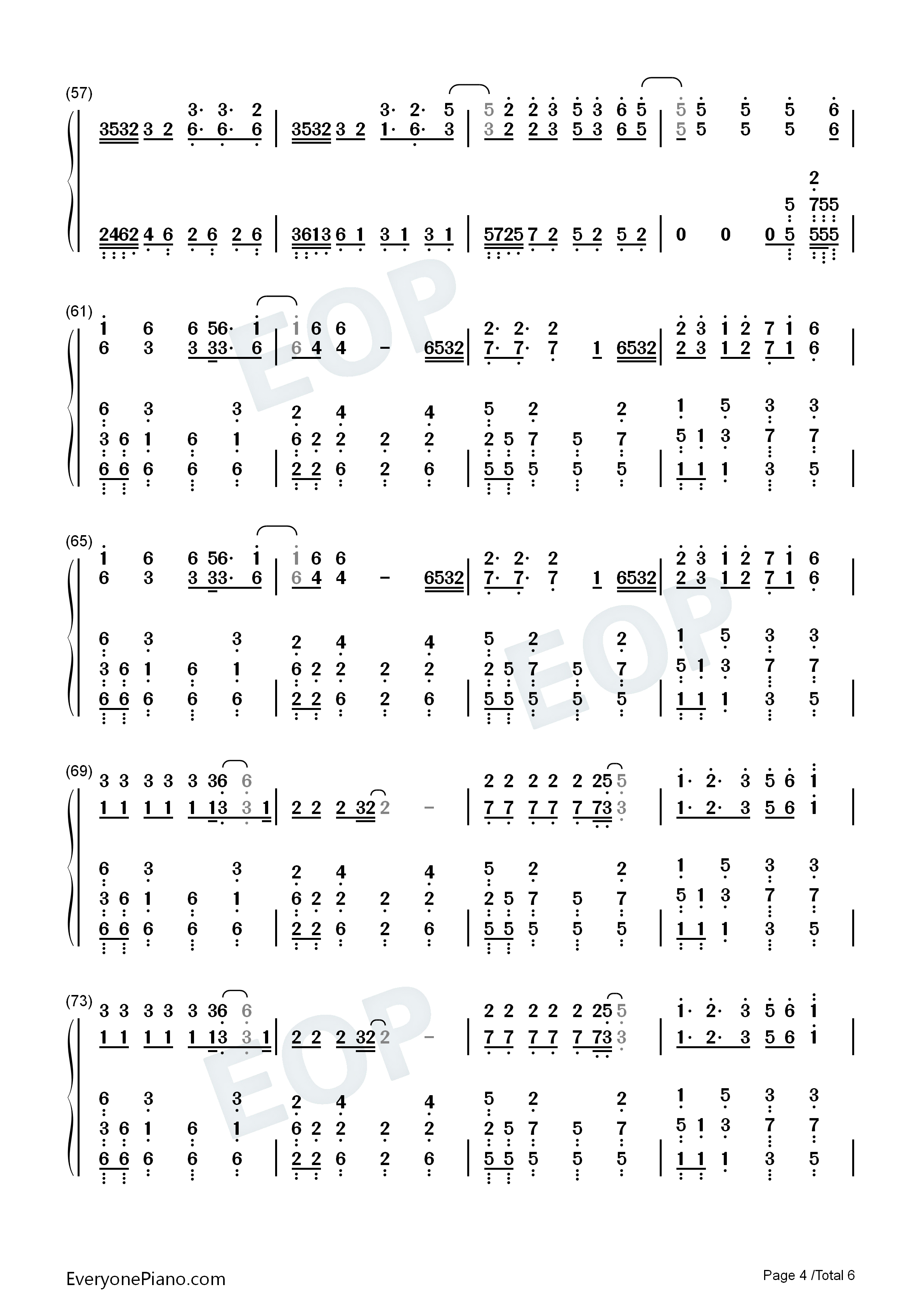 The_Feels钢琴简谱_Twice演唱