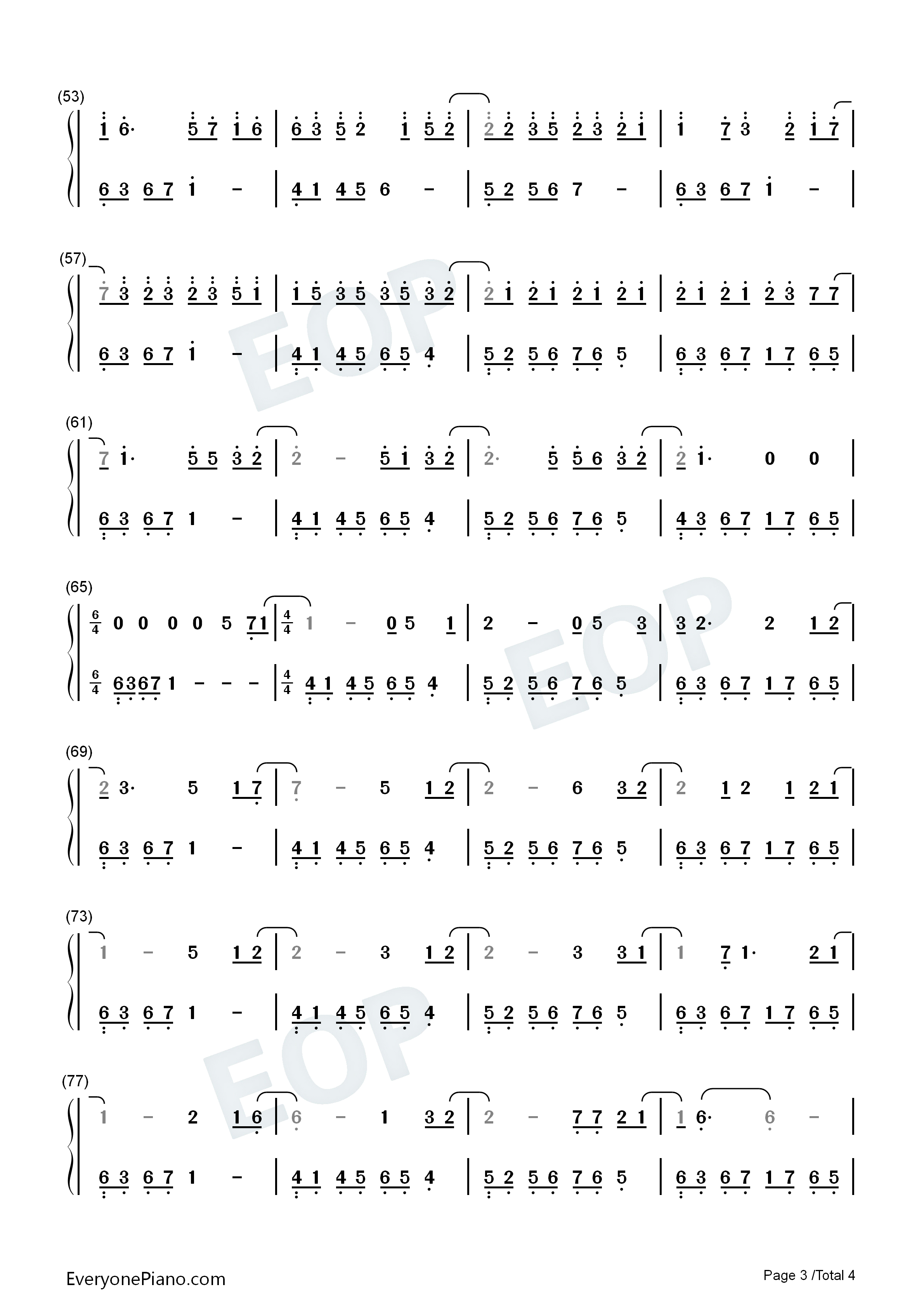 17_40钢琴简谱_AniFace演唱