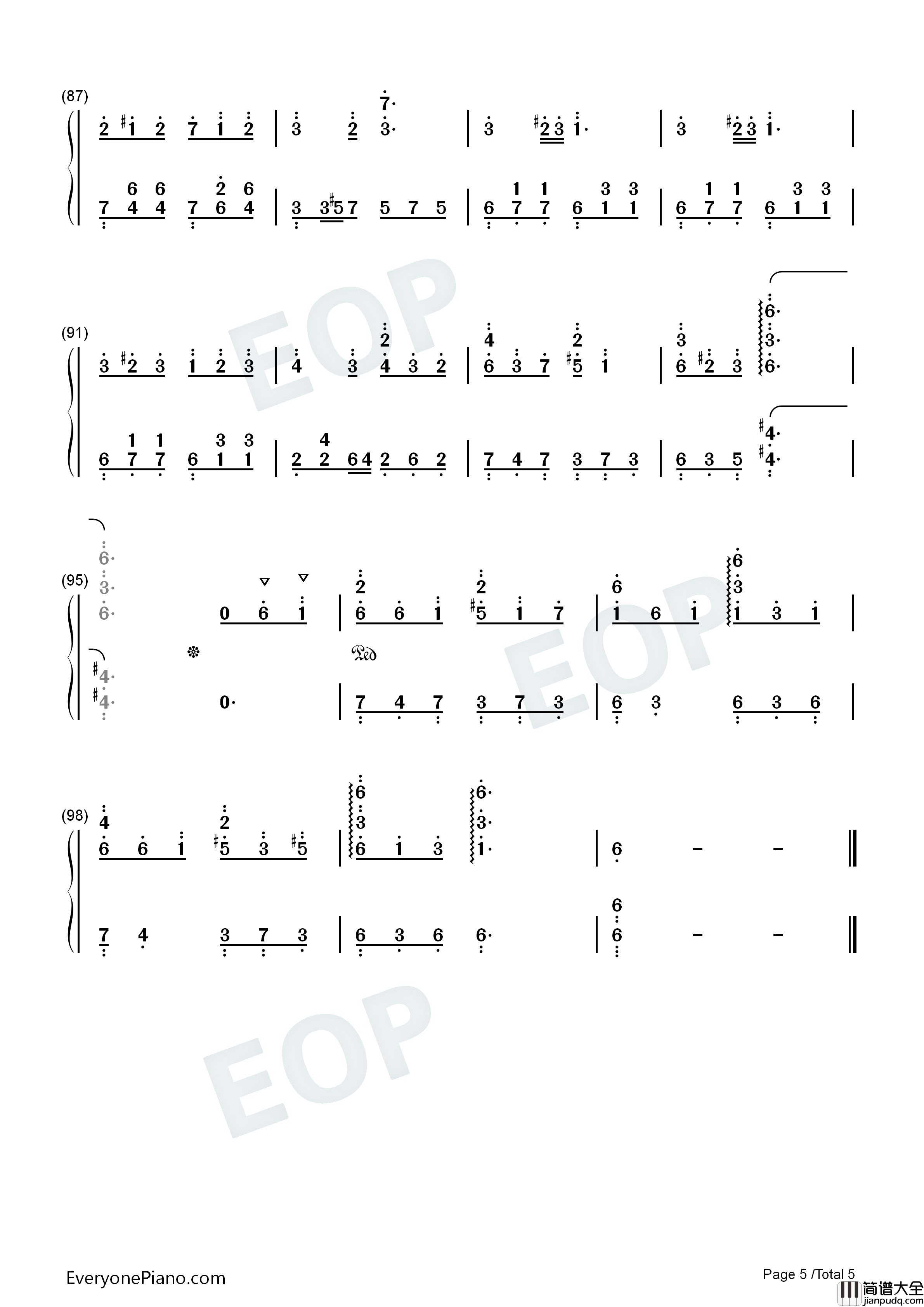 秋逝钢琴简谱_石进演唱