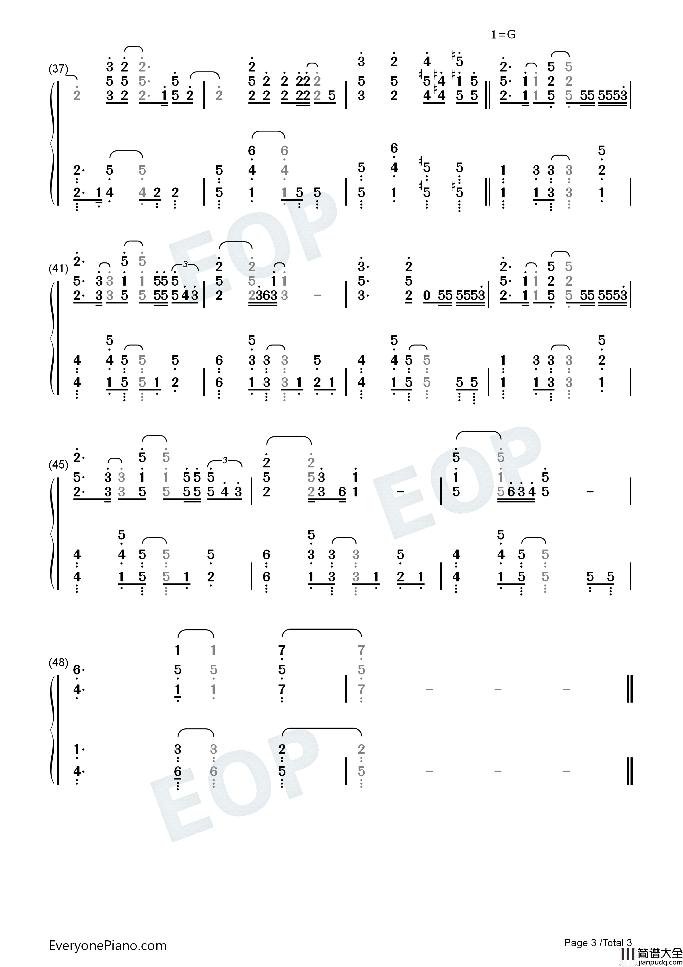 Strawberry_Moon钢琴简谱_IU_李知恩演唱