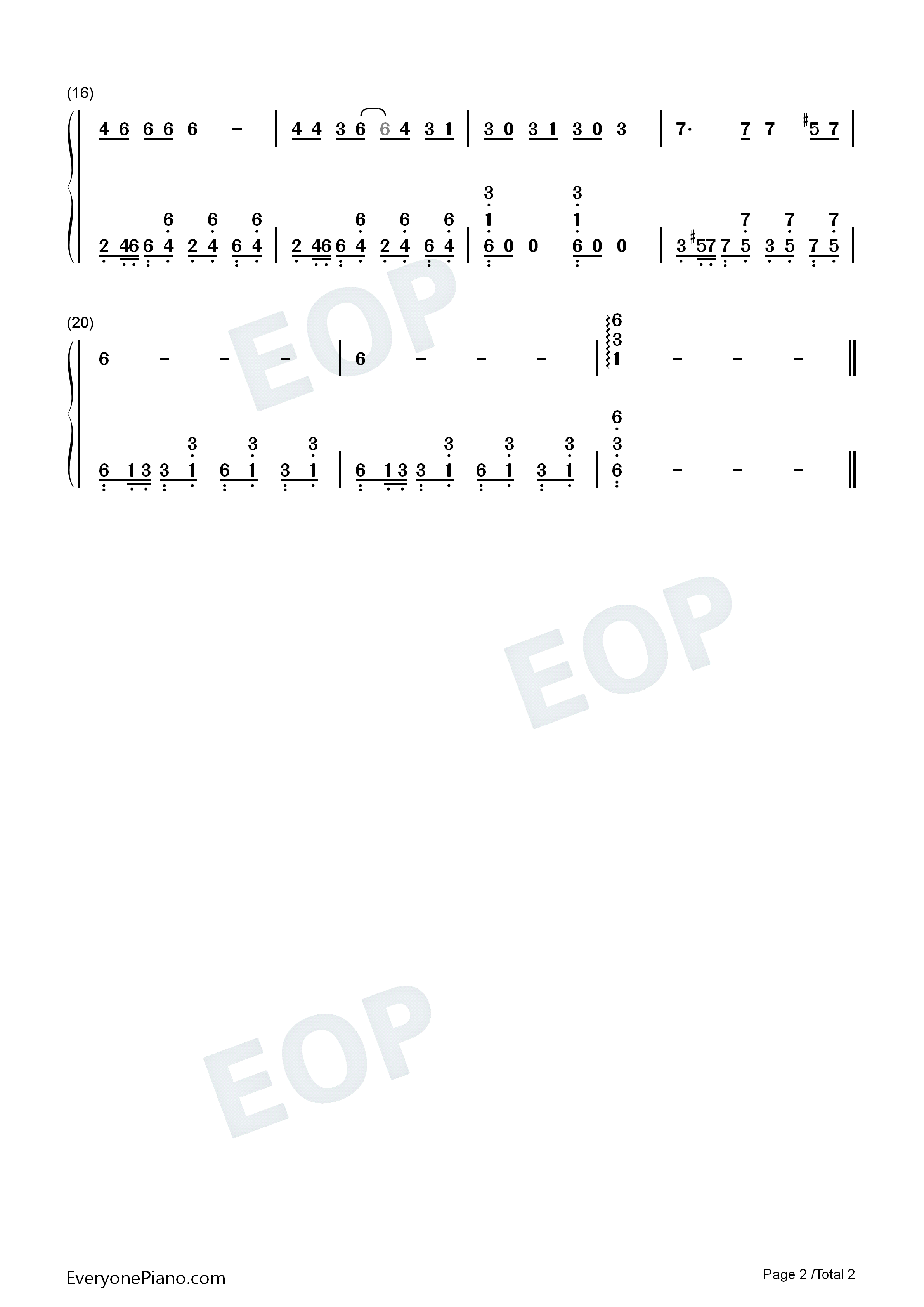 逍遥自在钢琴简谱_邓丽君演唱