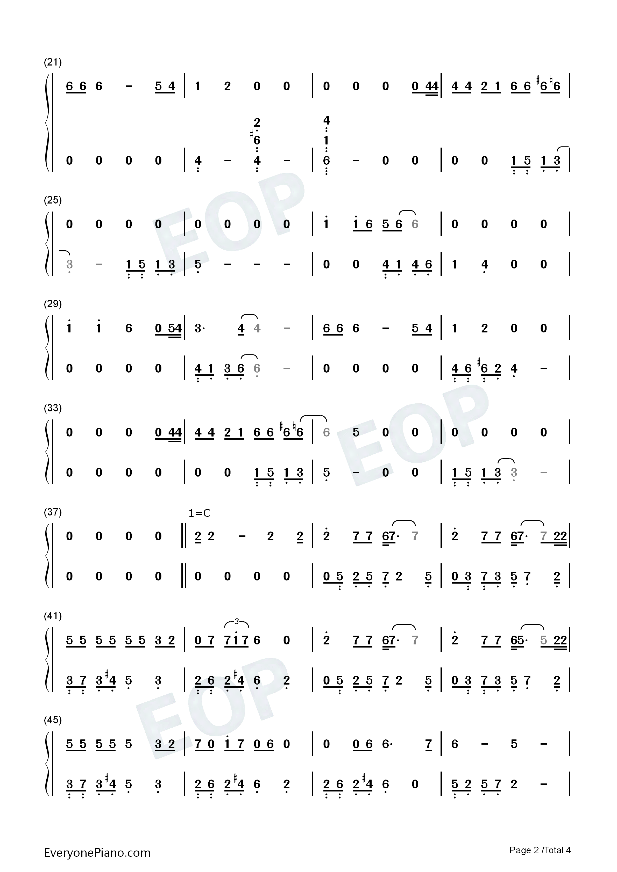 我是真的爱你钢琴简谱_张宇_张信哲演唱