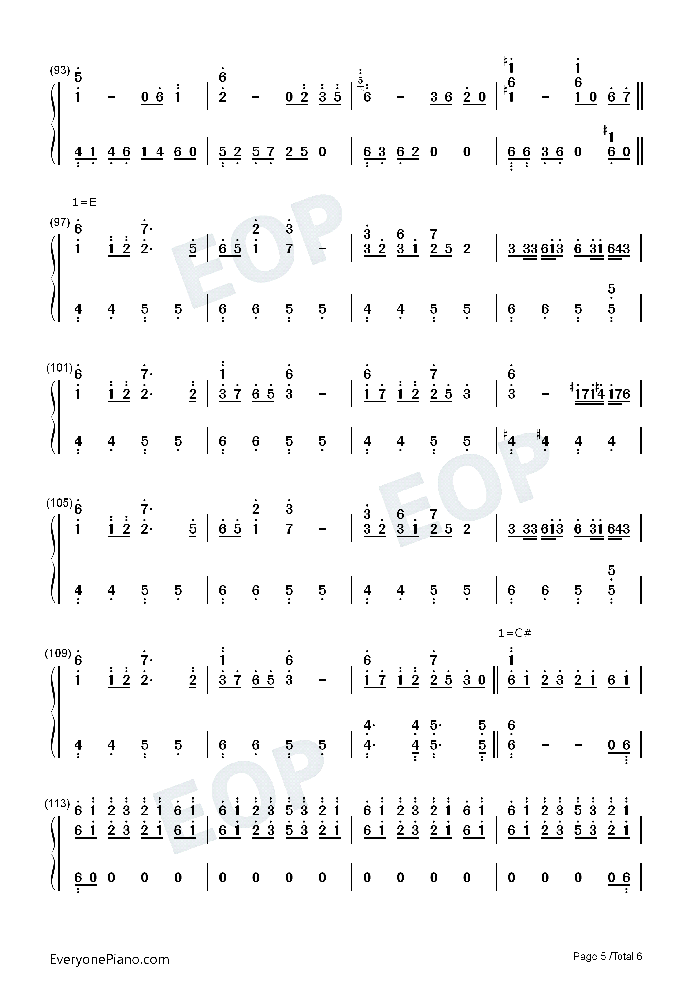 明日ハレの日_ケの昨日钢琴简谱_东方Project演唱