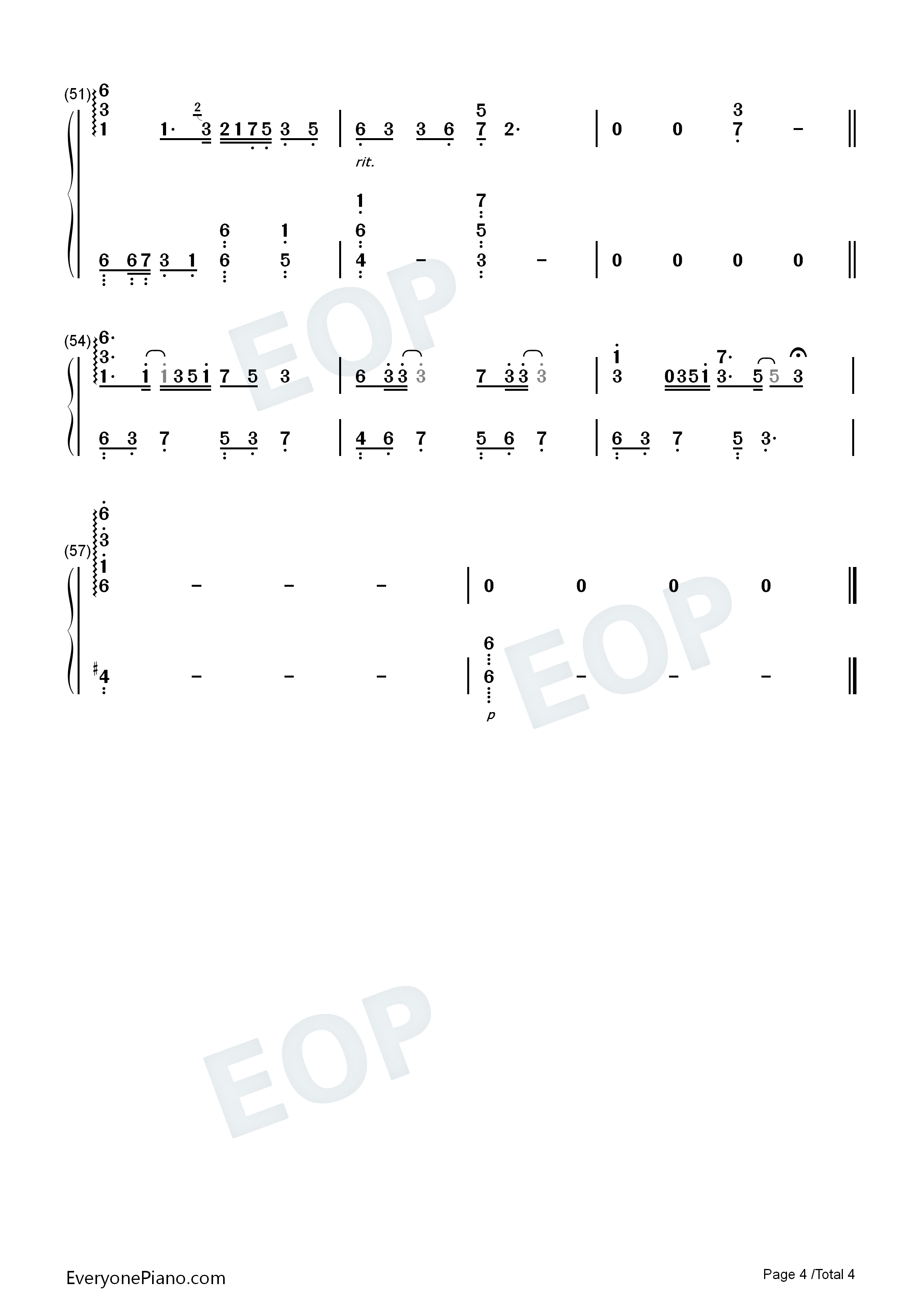 此去经年钢琴简谱_石进演唱