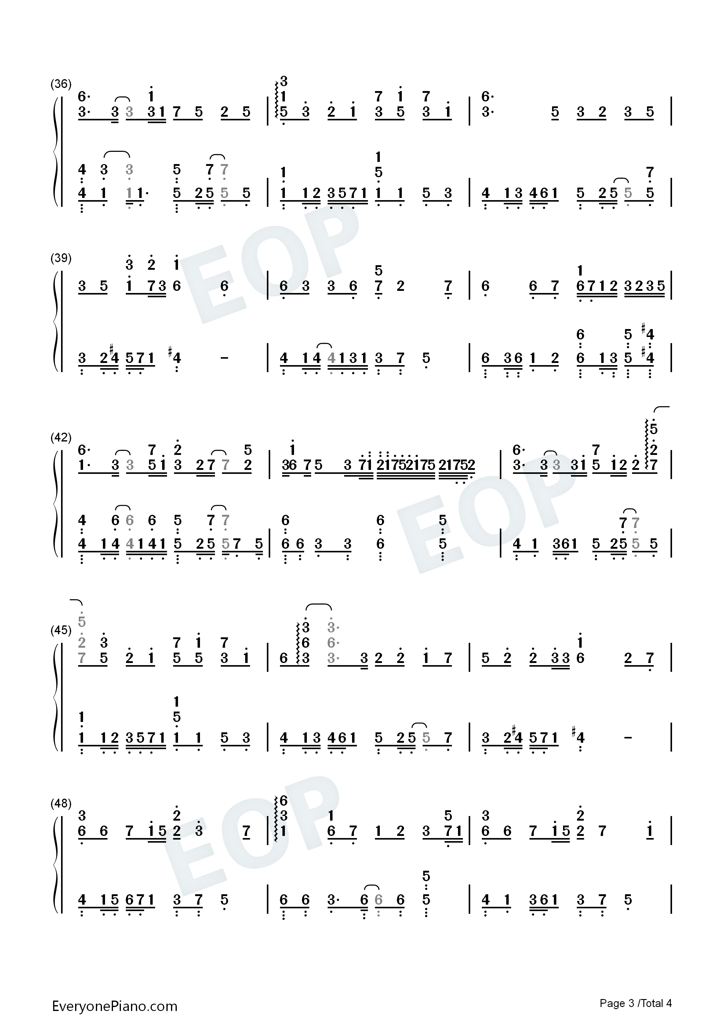 此去经年钢琴简谱_石进演唱