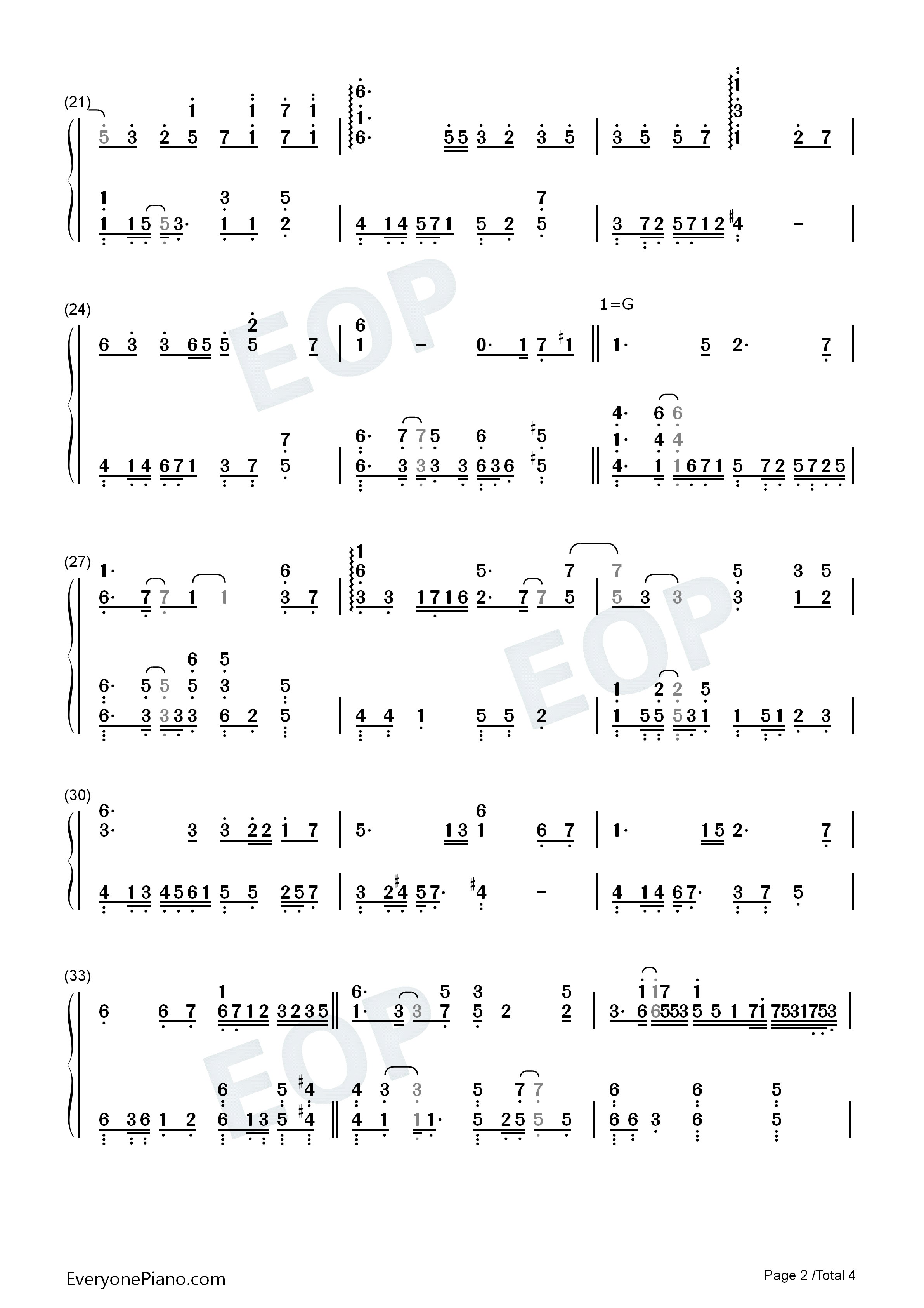 此去经年钢琴简谱_石进演唱