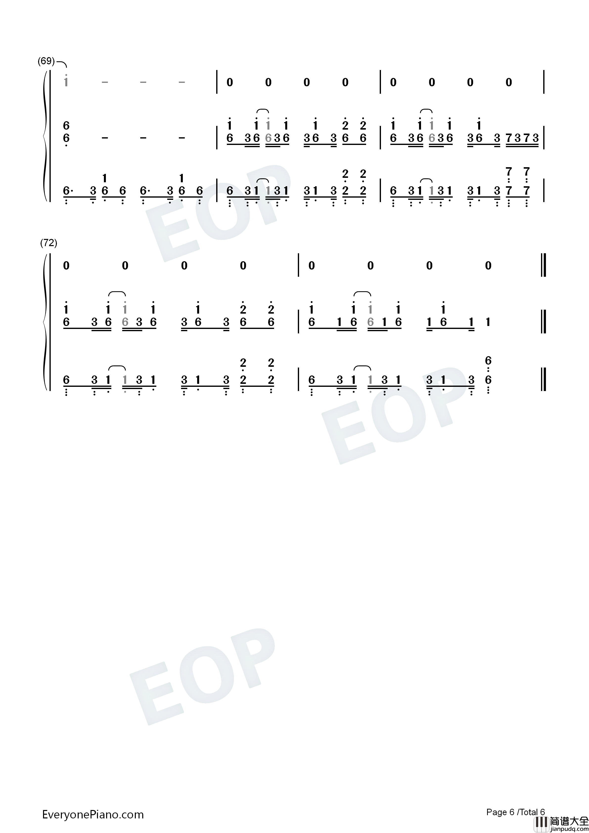 半兽人钢琴简谱_周杰伦演唱