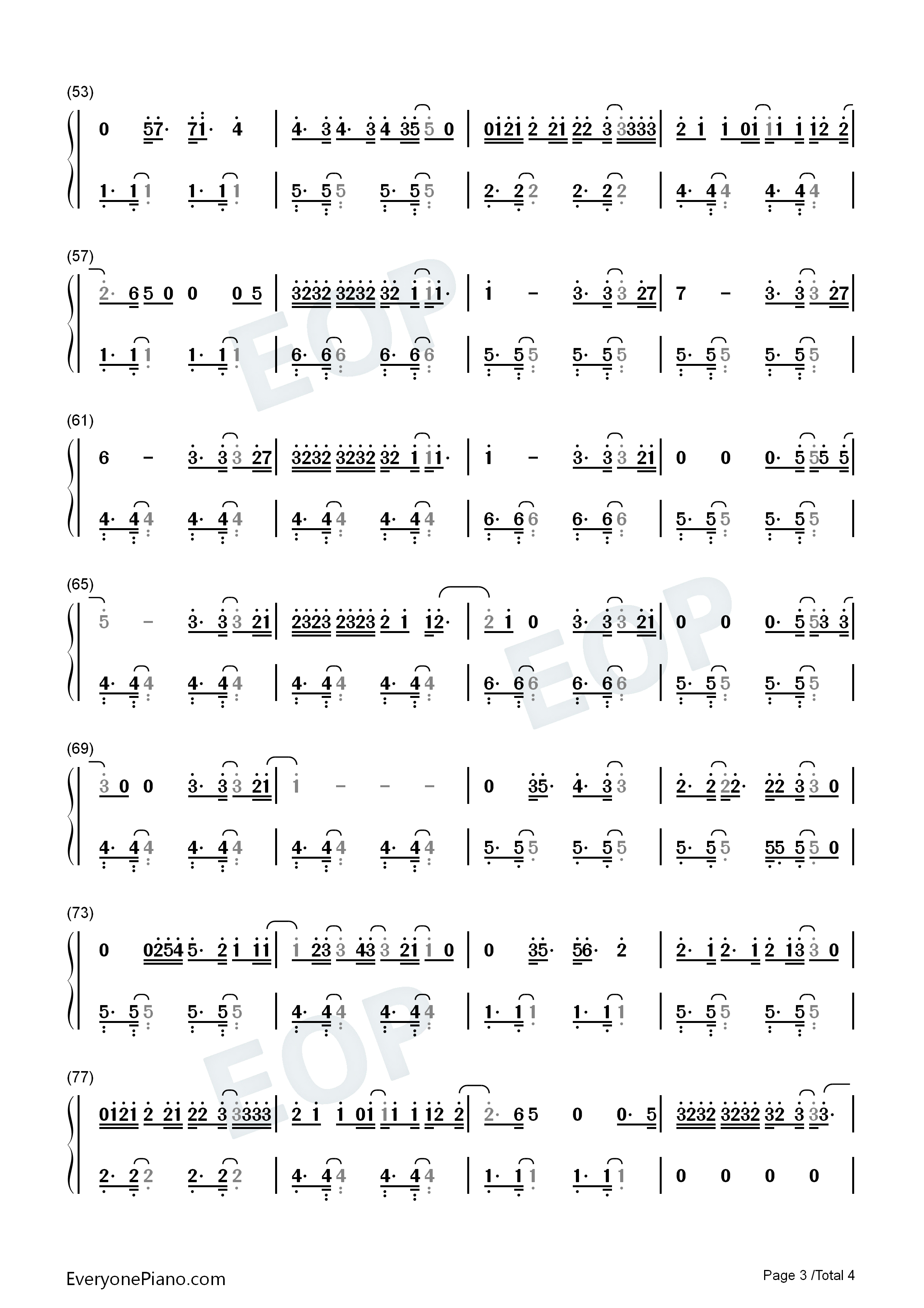 Overpass_Graffiti钢琴简谱_Ed_Sheeran演唱