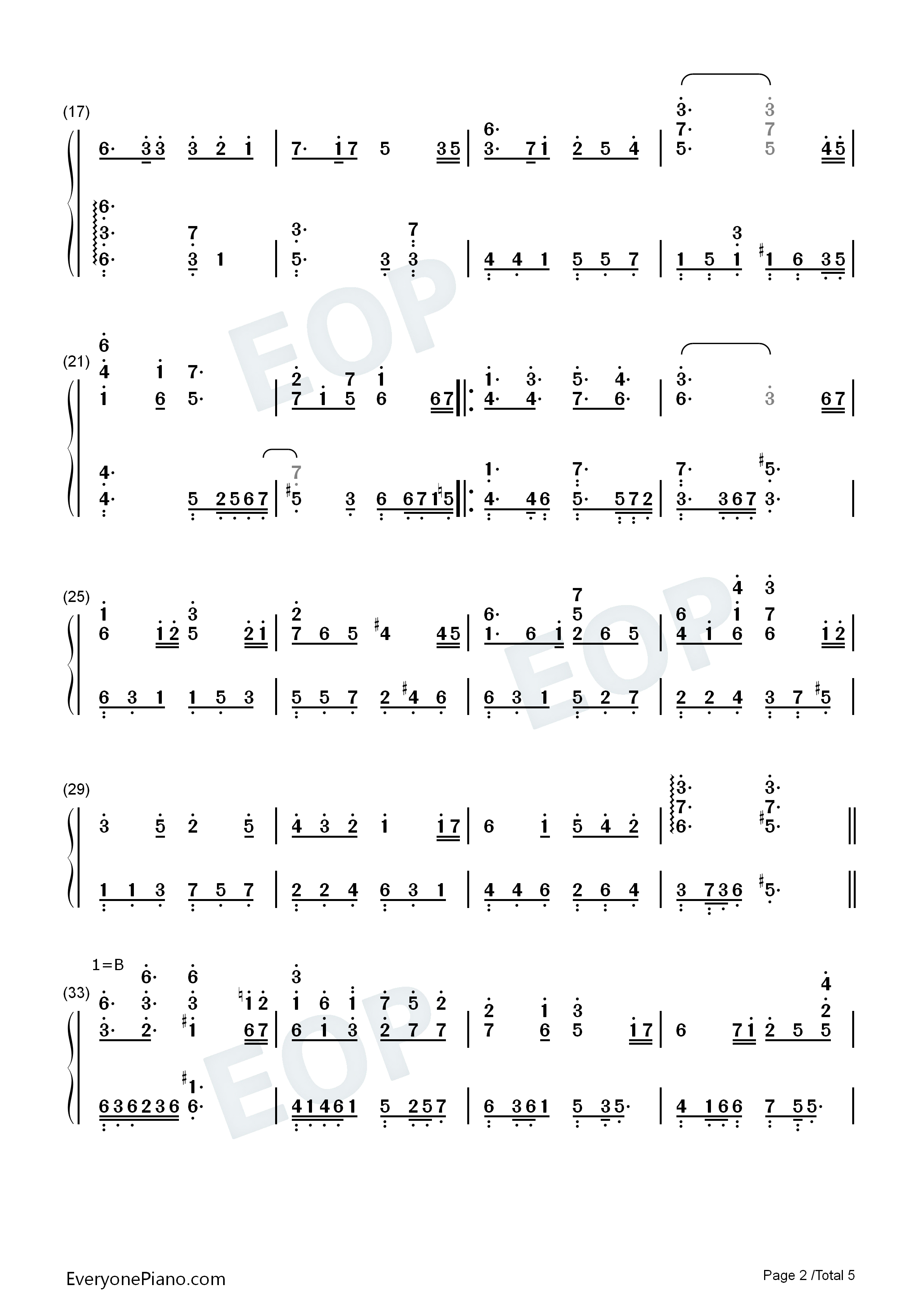 桃花结钢琴简谱_王诗安演唱