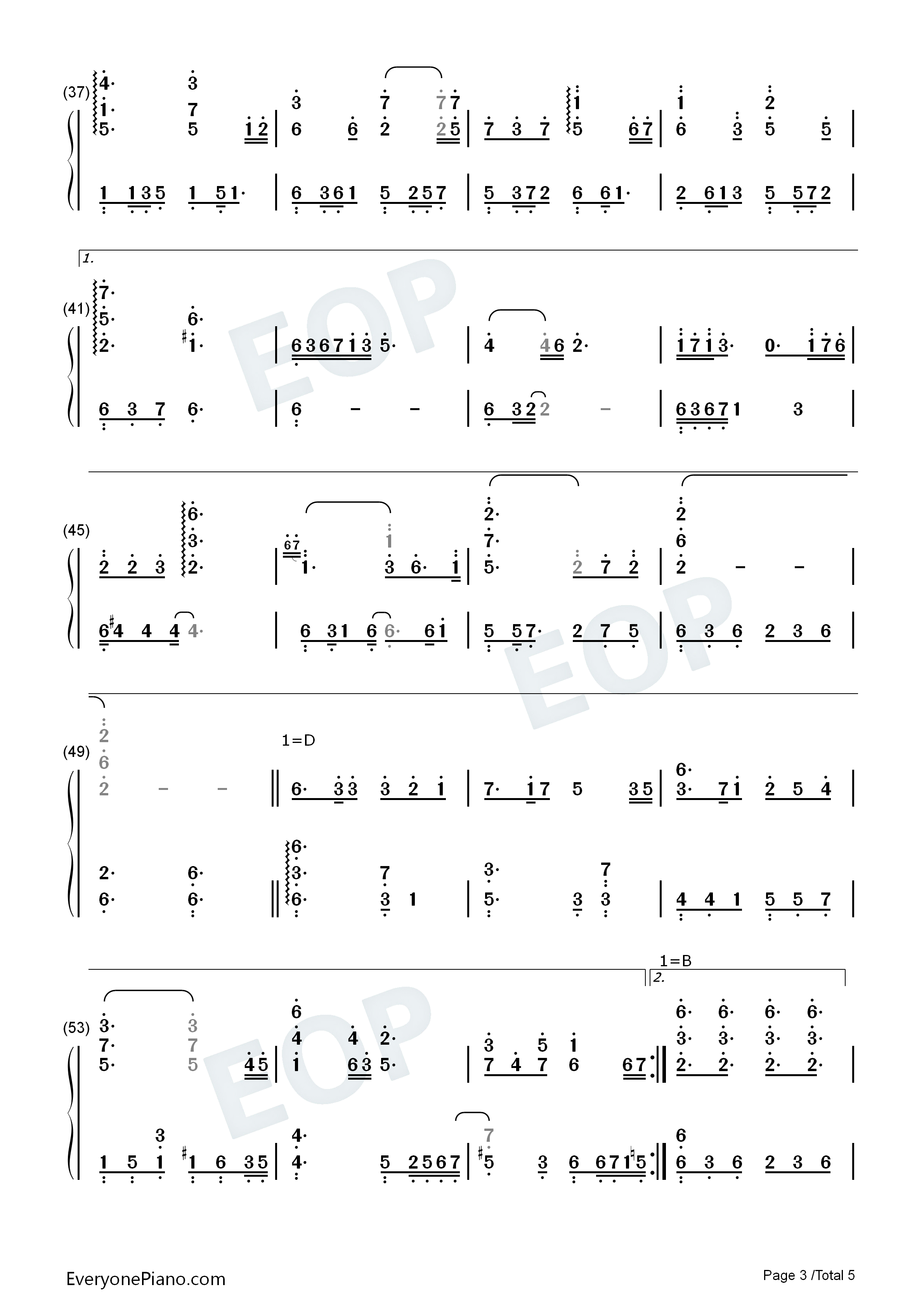 桃花结钢琴简谱_王诗安演唱