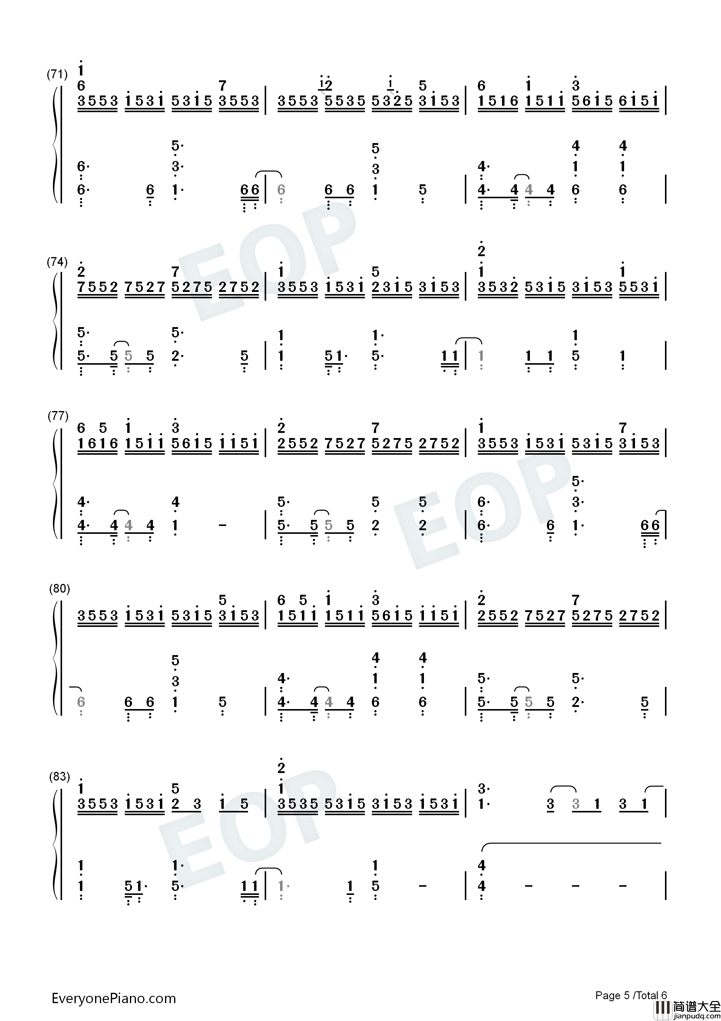 Collapsing_World钢琴简谱_Lightscape演唱