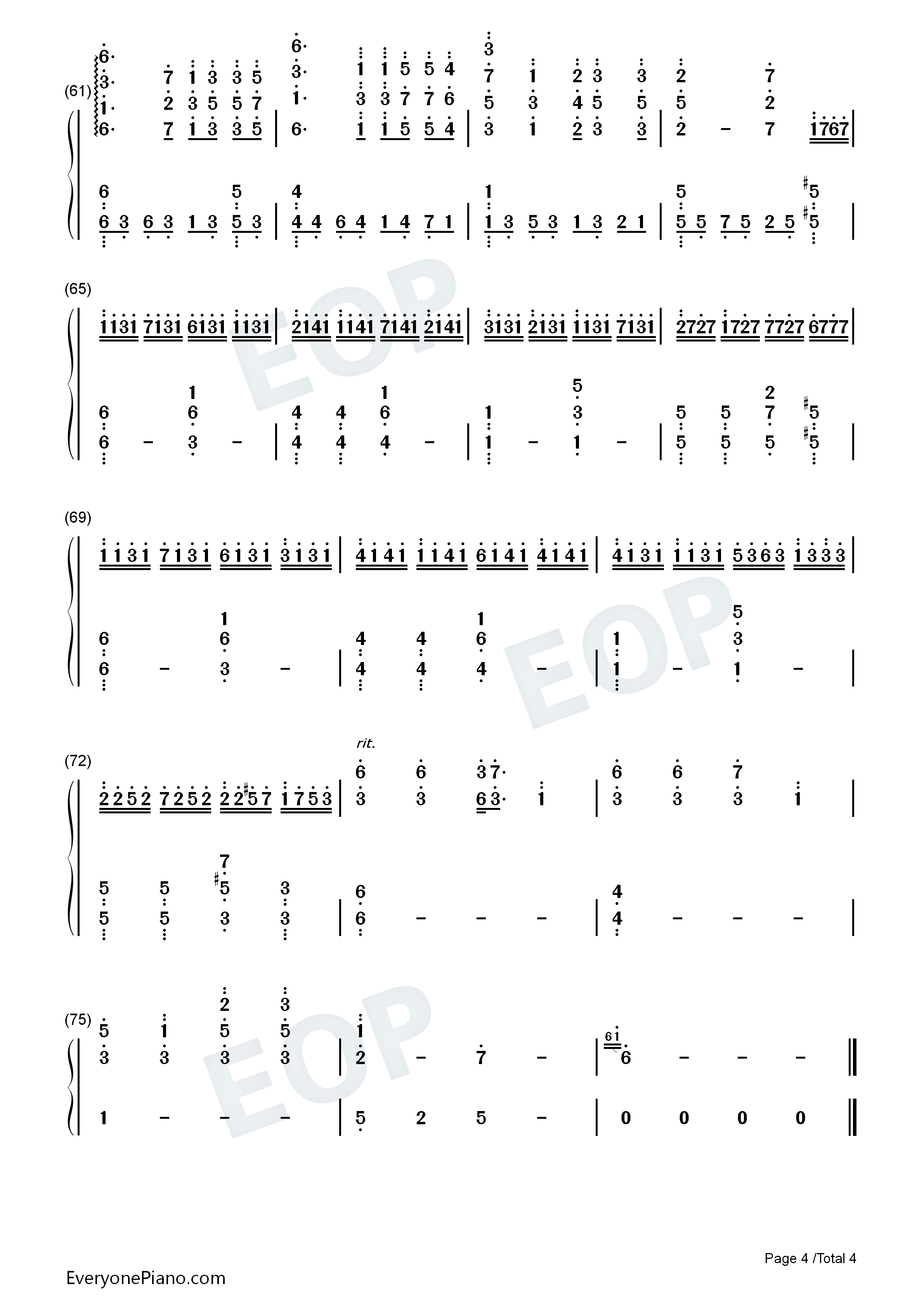 初日钢琴简谱_路南演唱