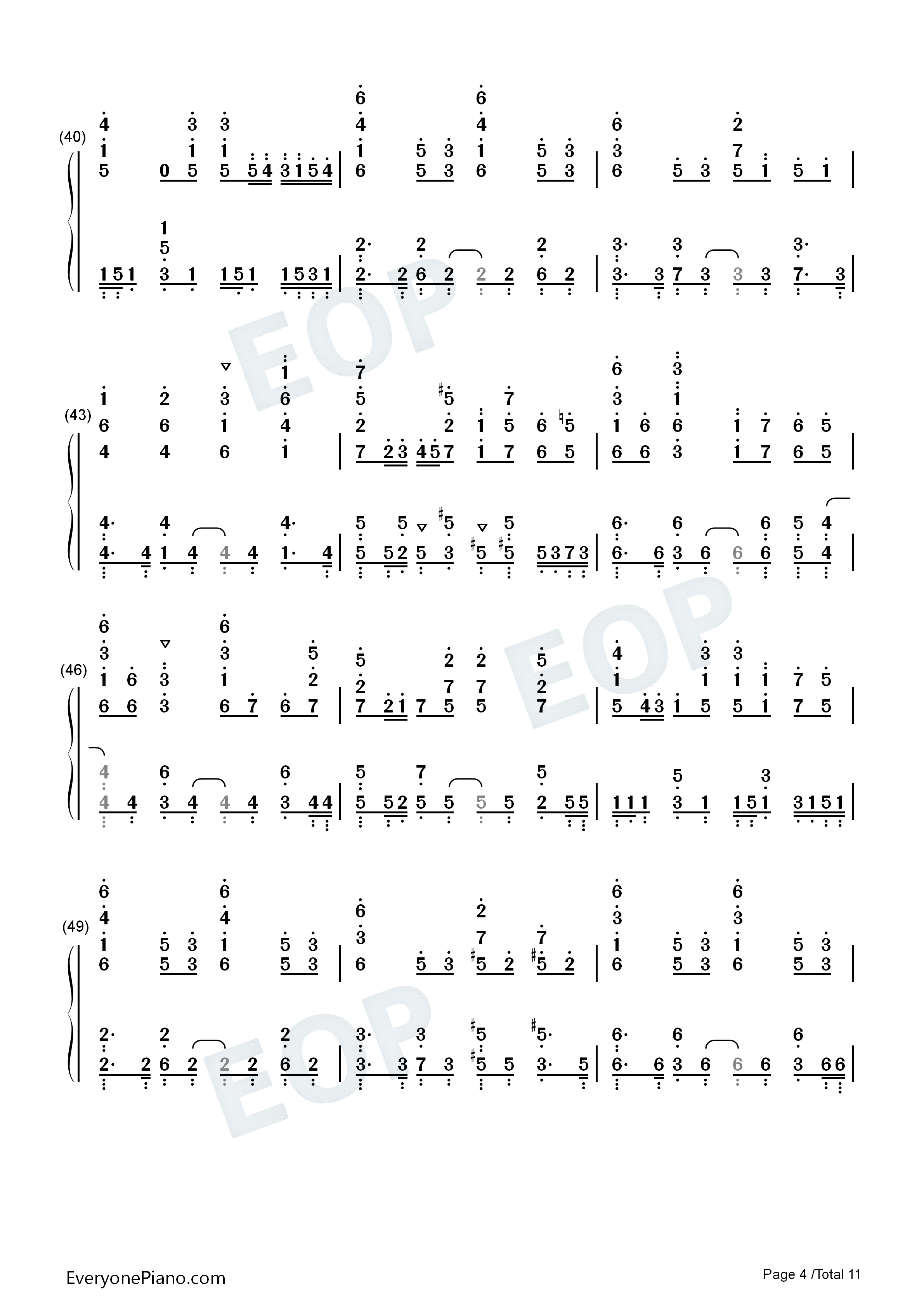 残響散歌钢琴简谱_Aimer演唱