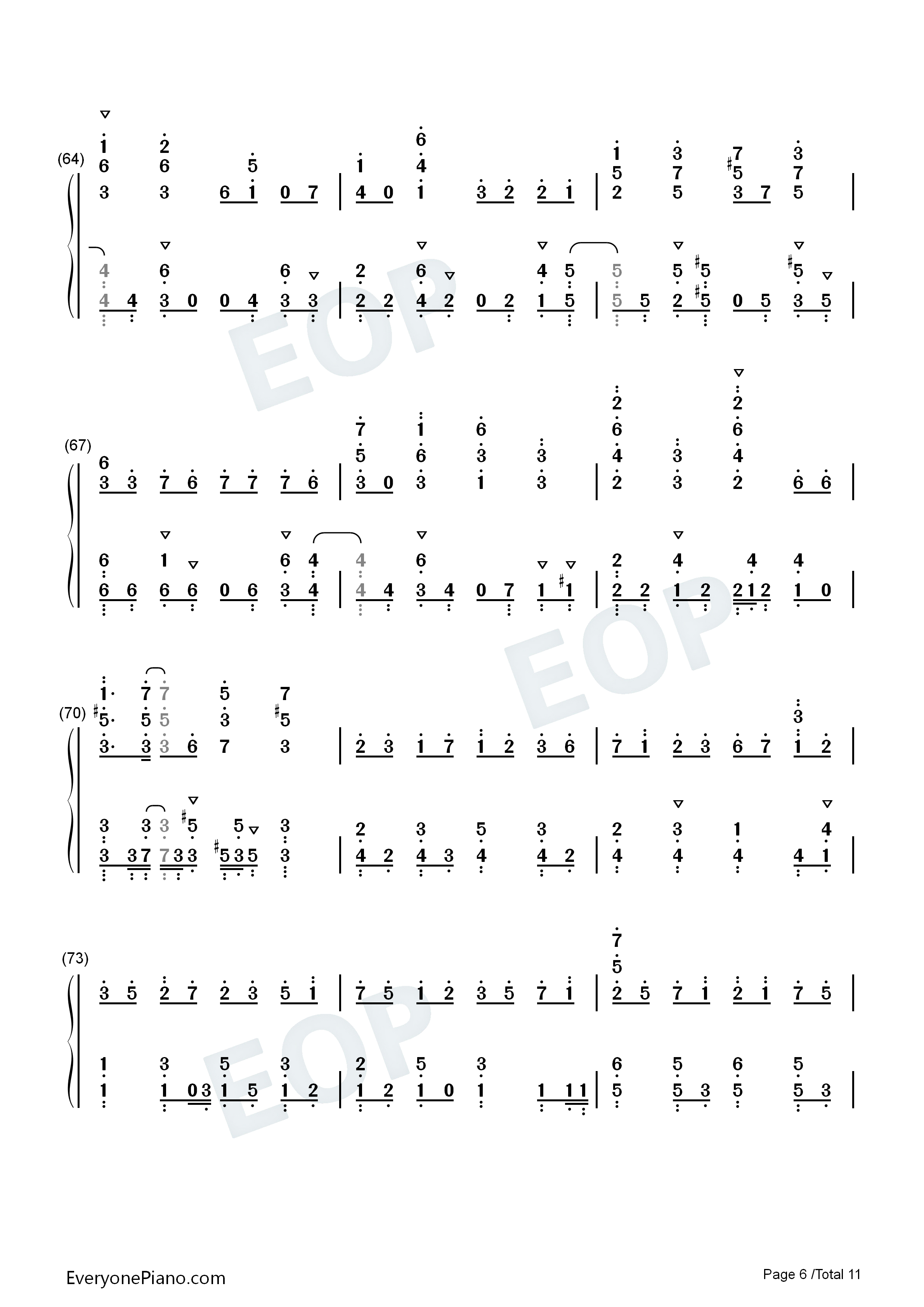 残響散歌钢琴简谱_Aimer演唱