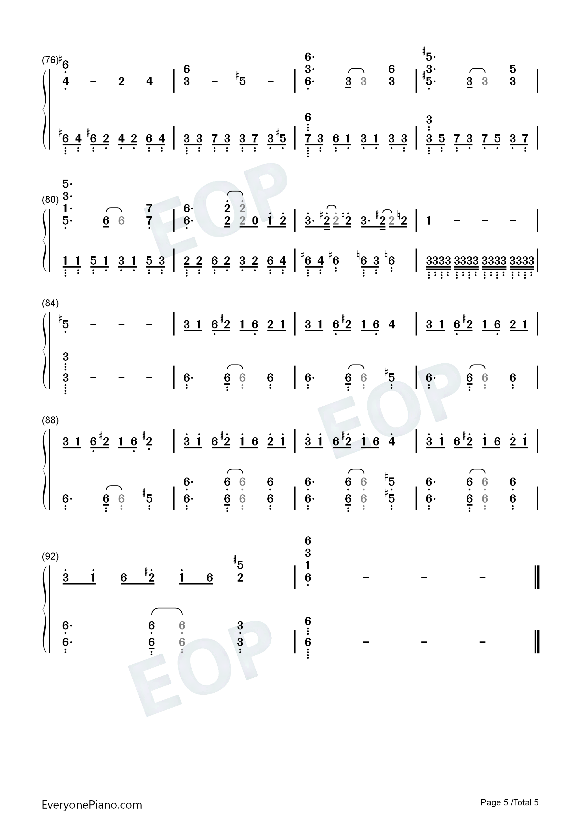 空条徐伦处刑曲钢琴简谱_菅野佑悟演唱