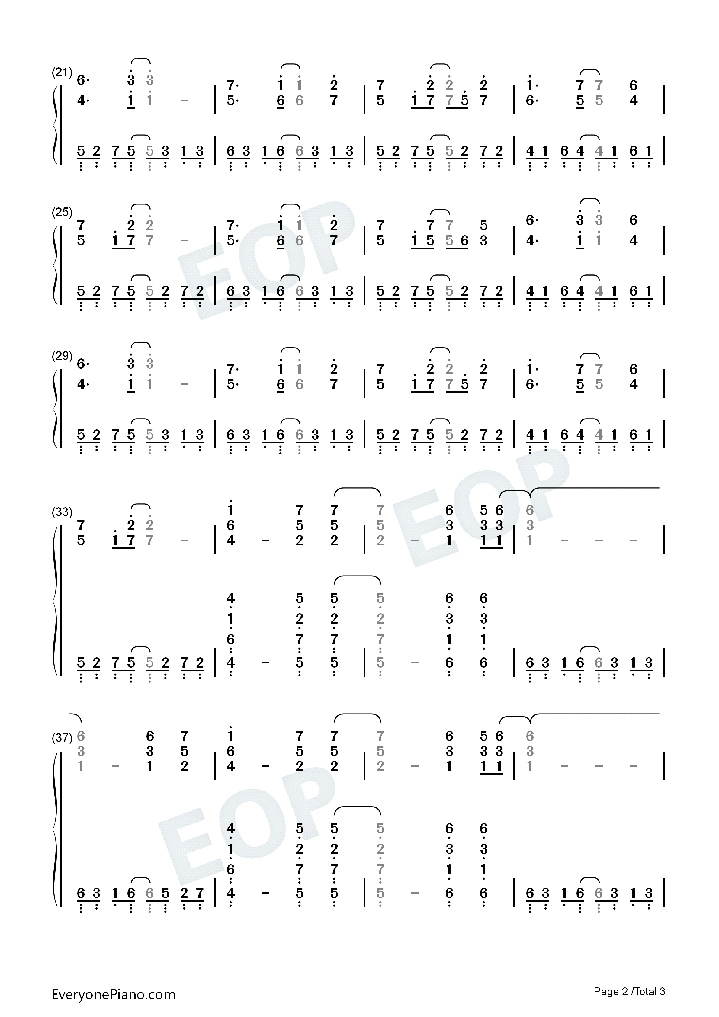永遠の巫女钢琴简谱_ZUN演唱