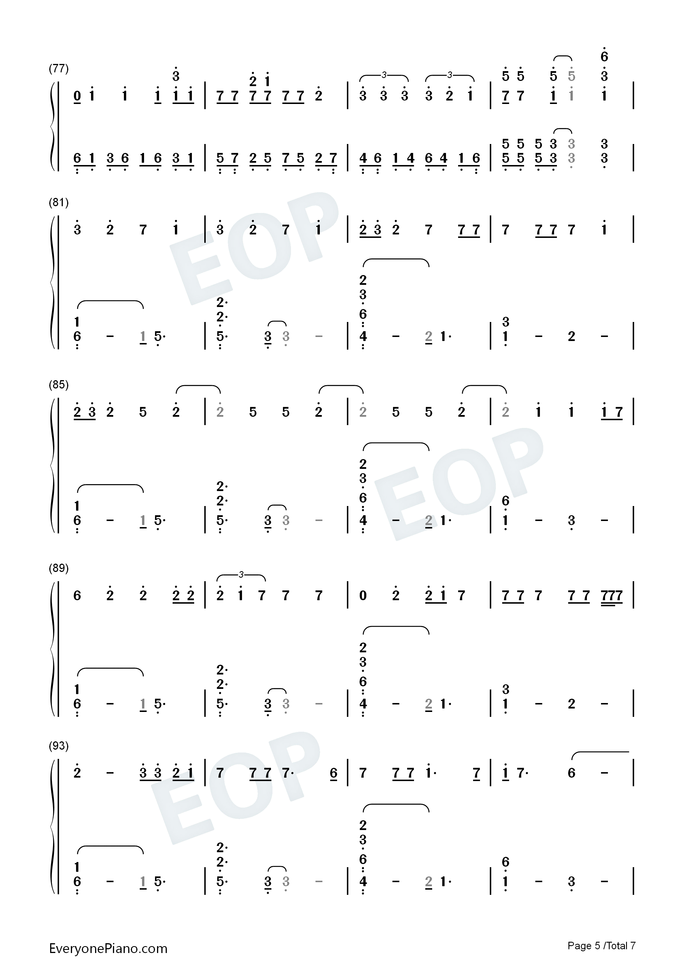 Fighting_Demons钢琴简谱_Juice_WRLD演唱