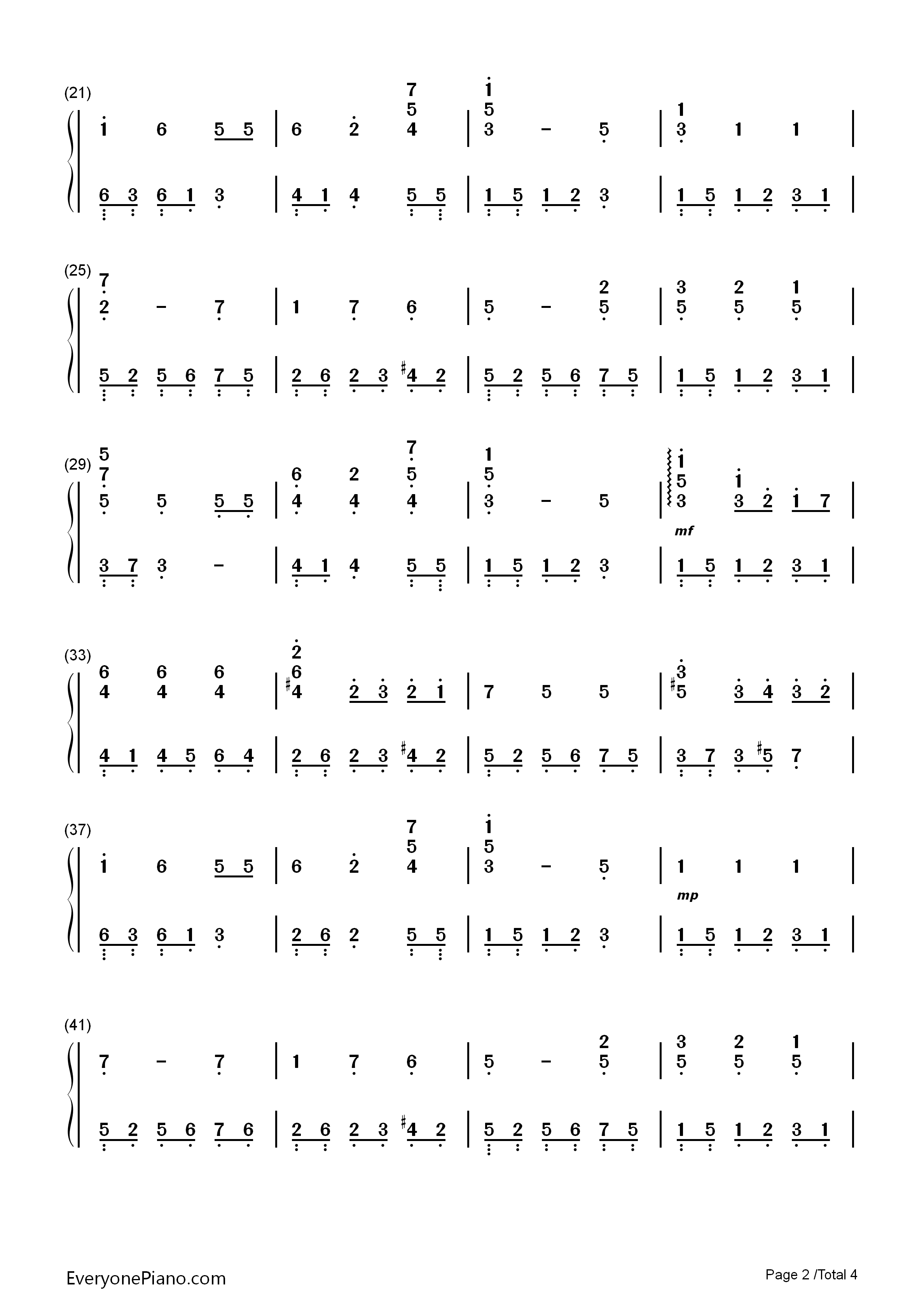 圣诞歌曲_钢琴简谱_英国童声合唱团演唱