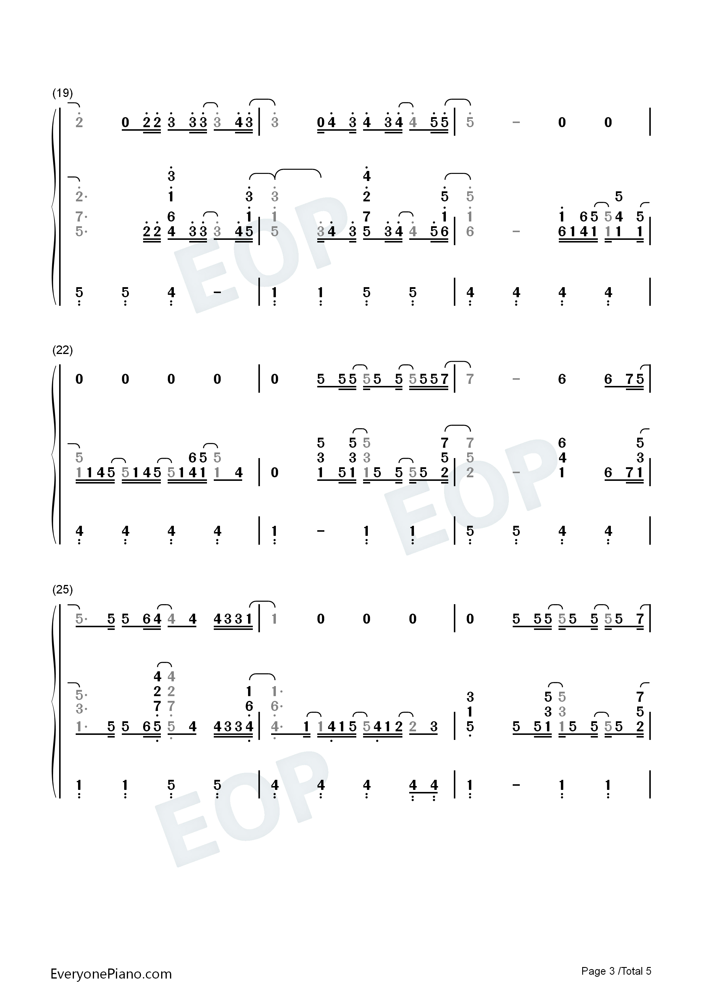Stay_Another_Day钢琴简谱_East_17演唱