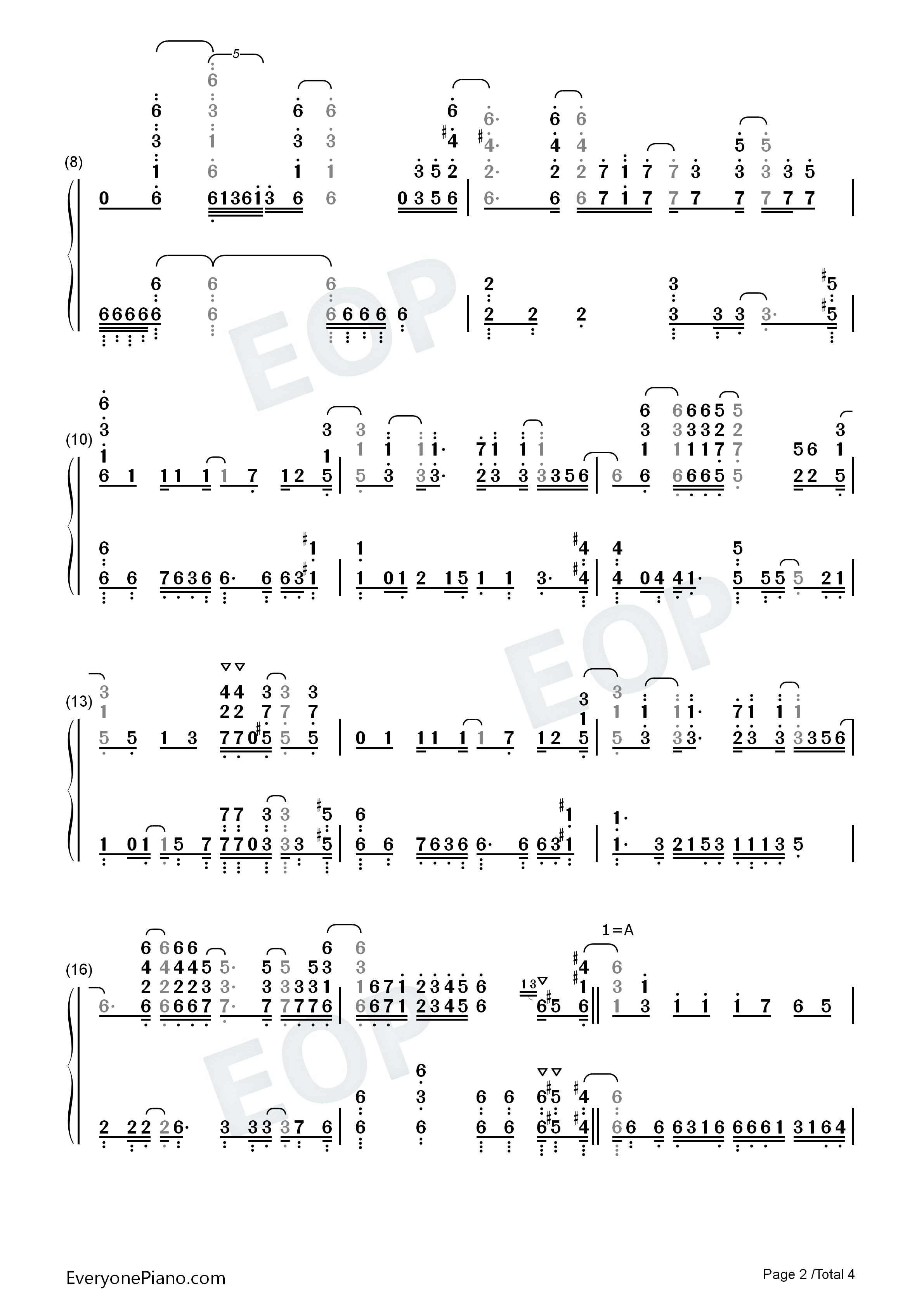 大河よ共に泣いてくれ钢琴简谱_法兰秀秀演唱