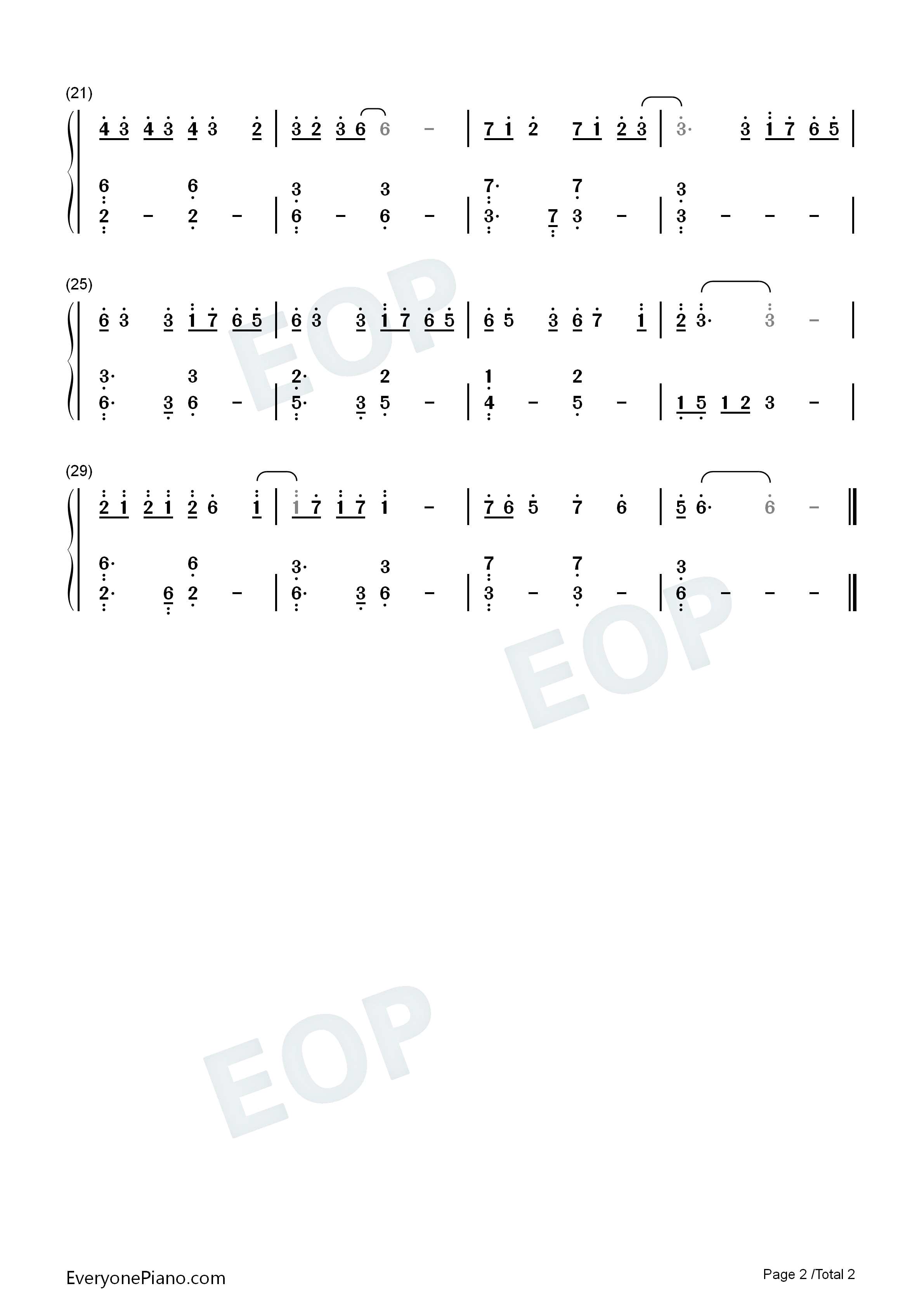 羁绊钢琴简谱_许嵩演唱