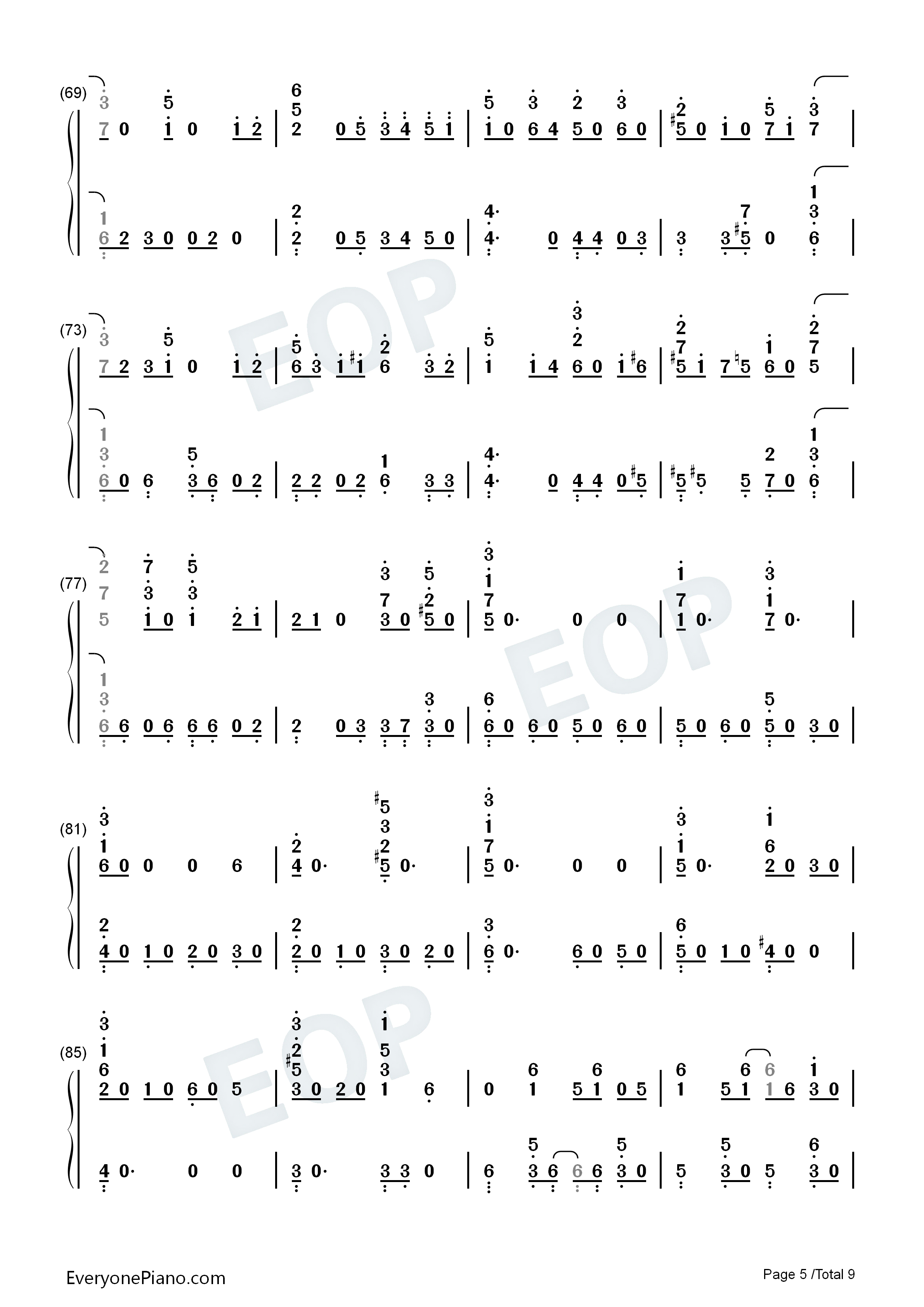 空と虚钢琴简谱_ササノマリイ演唱