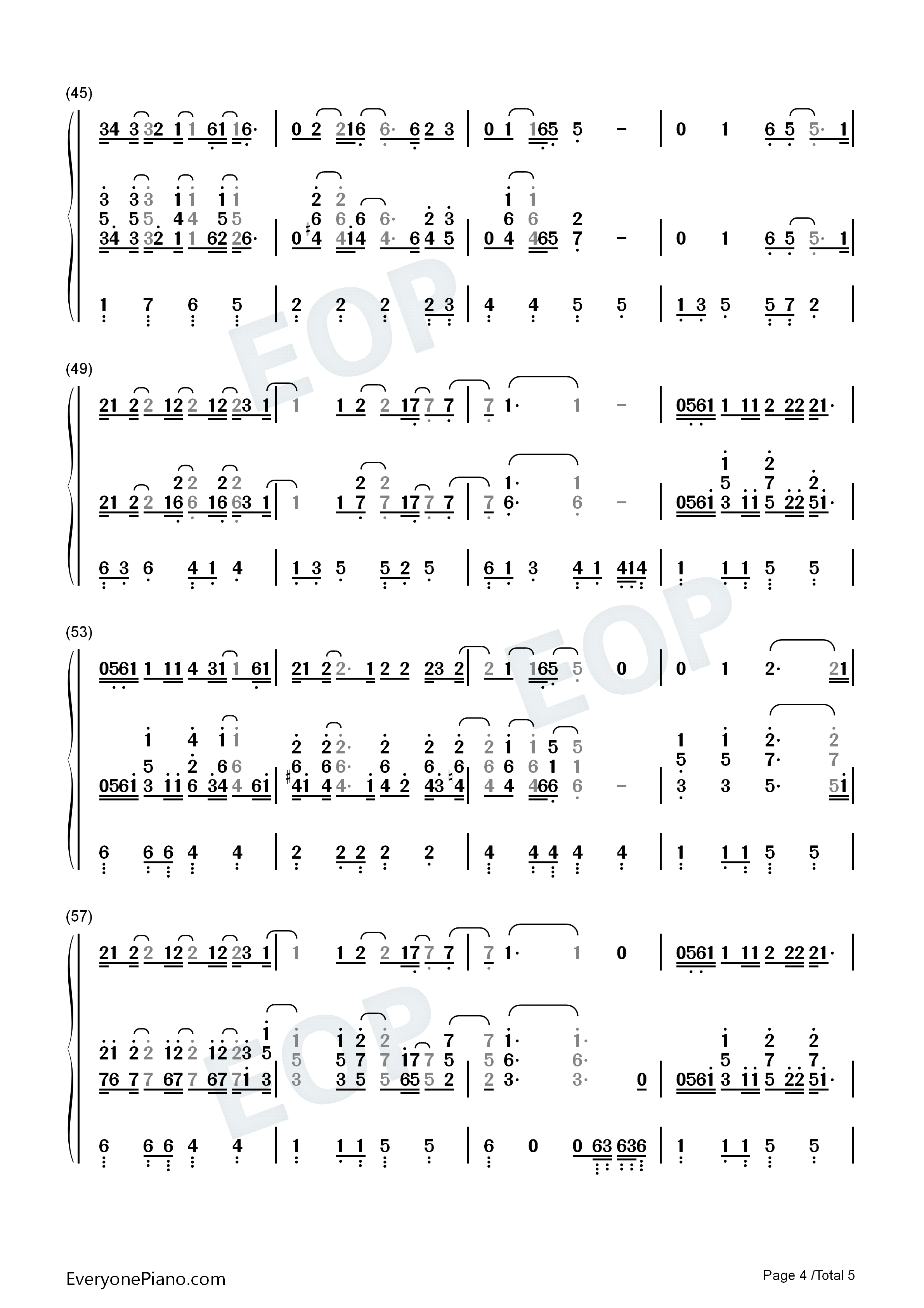 Bye_Bye_Baby钢琴简谱_Taylor_Swift演唱