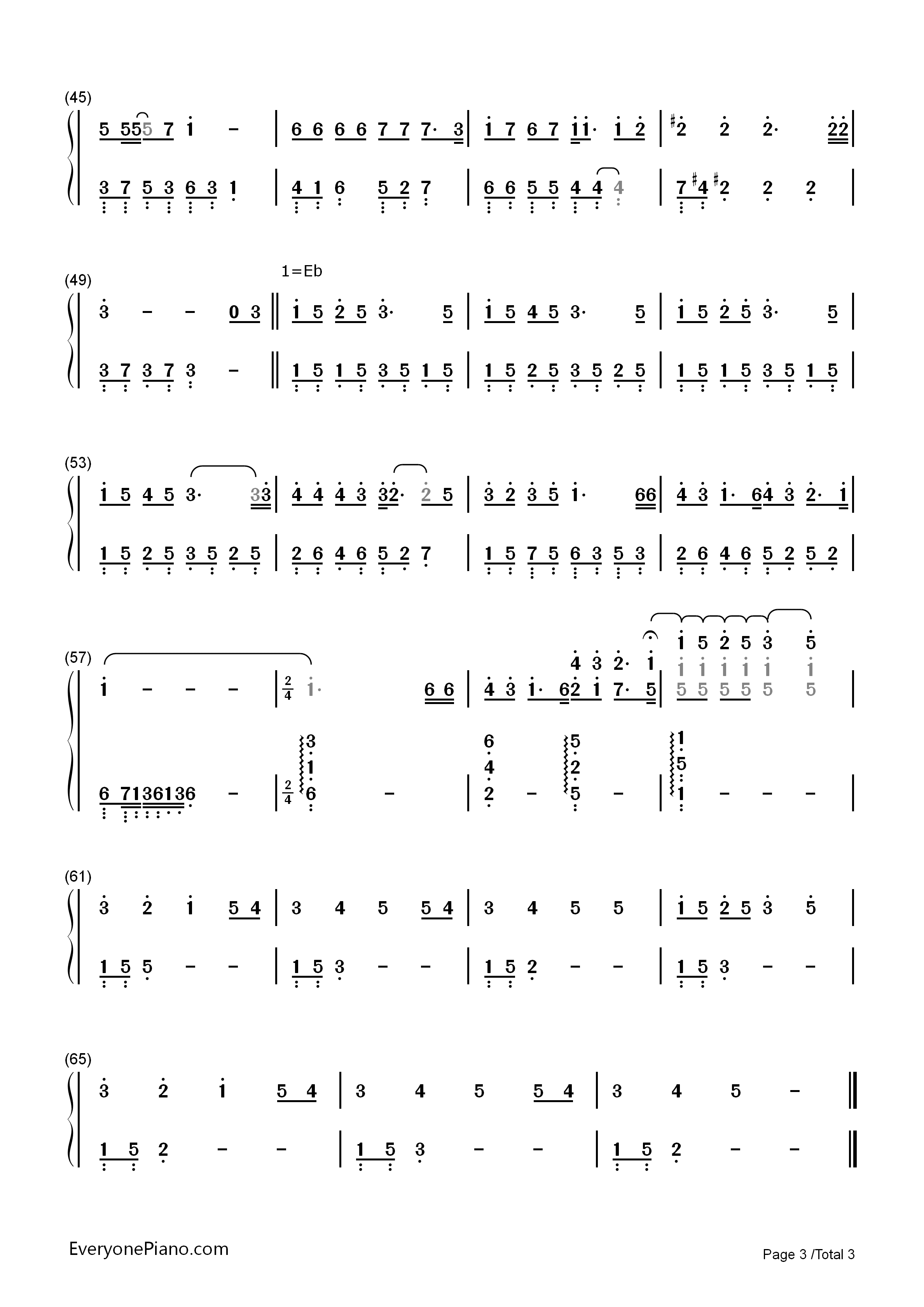 When_Christmas_Comes_To_Town钢琴简谱_Matthew_Hall__Meagan_Moore演唱