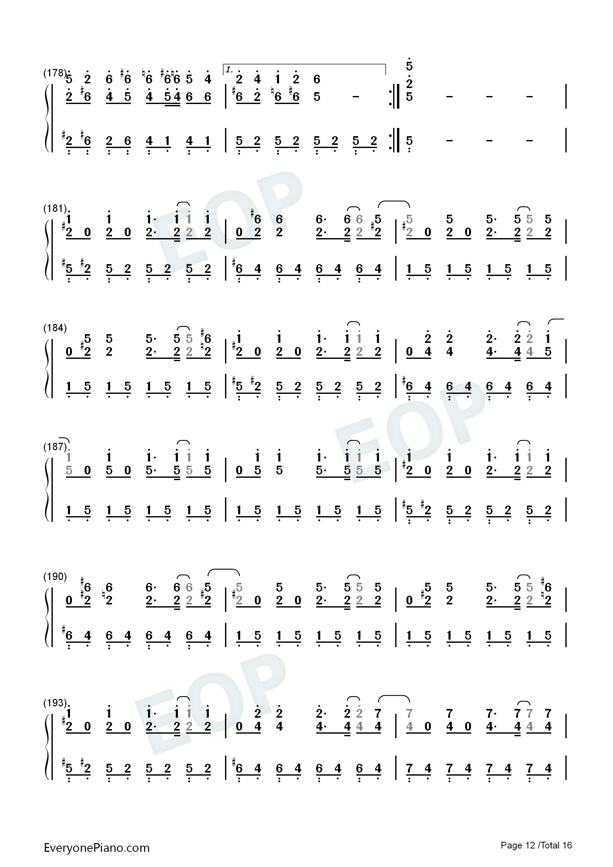 Touhou_Piano_Medley钢琴简谱_Touhou演唱