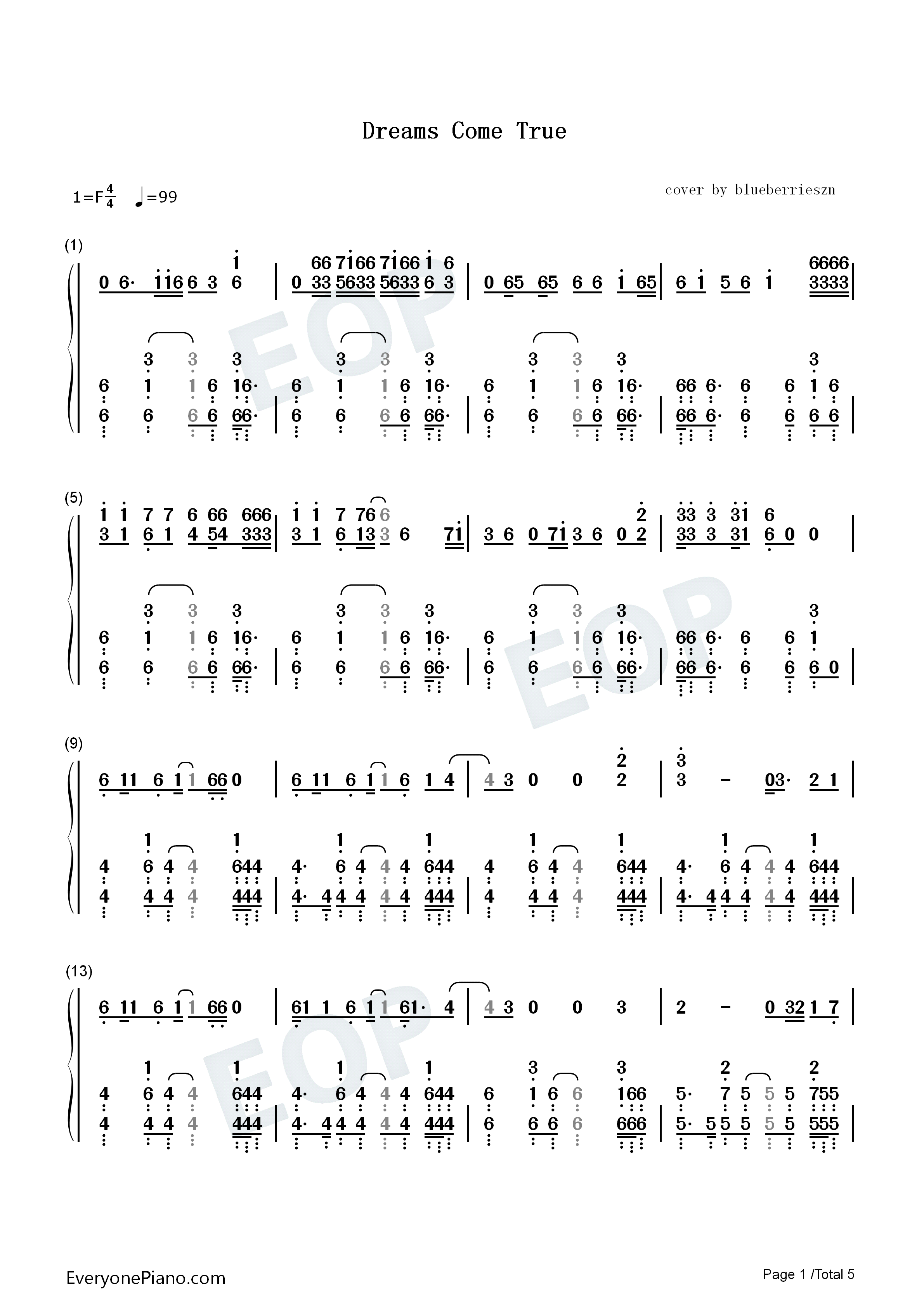 Dreams_Come_True钢琴简谱_Aespa演唱