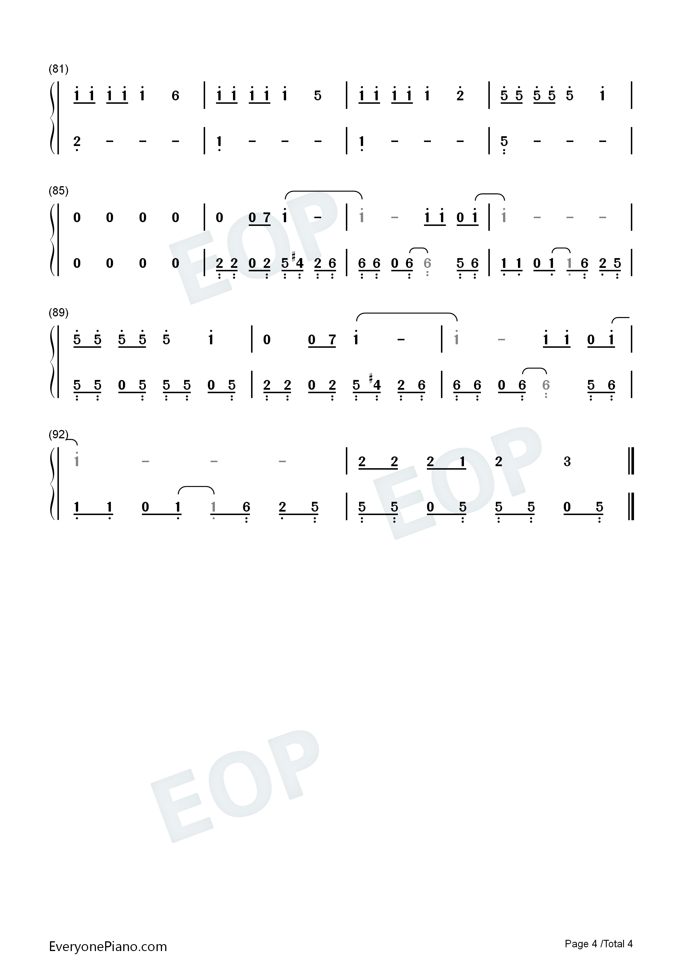 Sunshine钢琴简谱_OneRepublic演唱