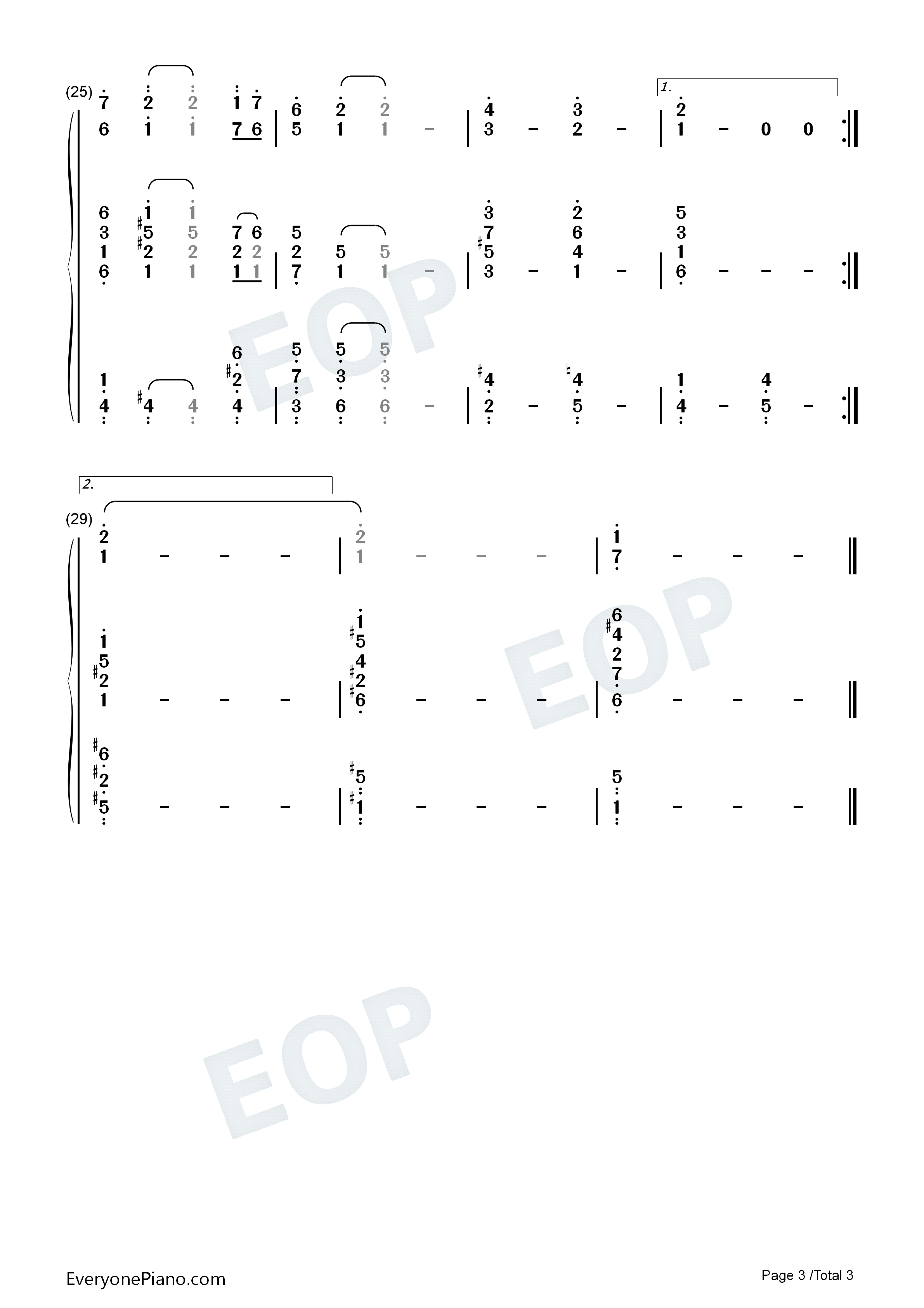 Jesus_Loves_Me钢琴简谱_Whitney_Houston演唱