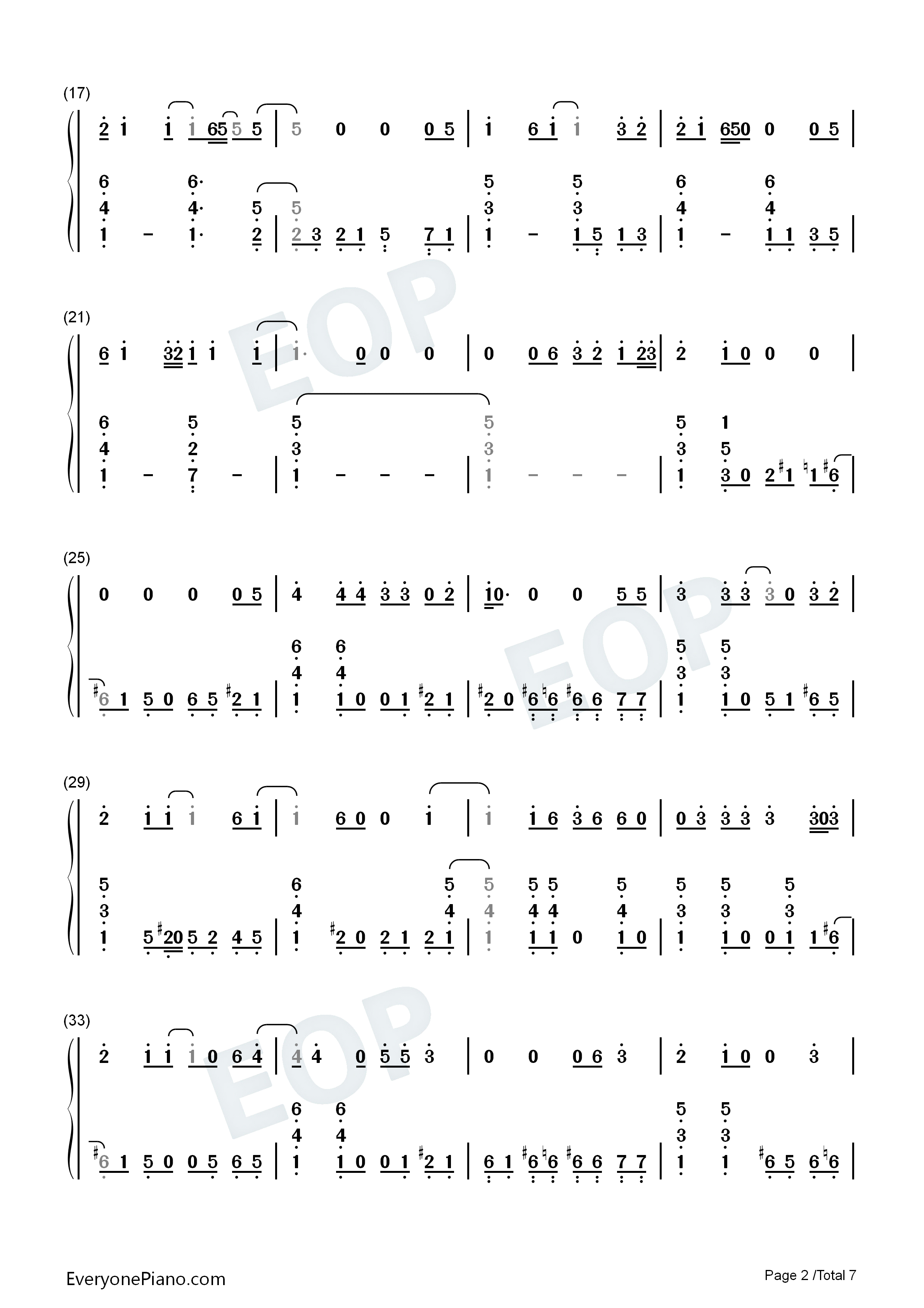 Cold_One钢琴简谱_Eric_Church演唱