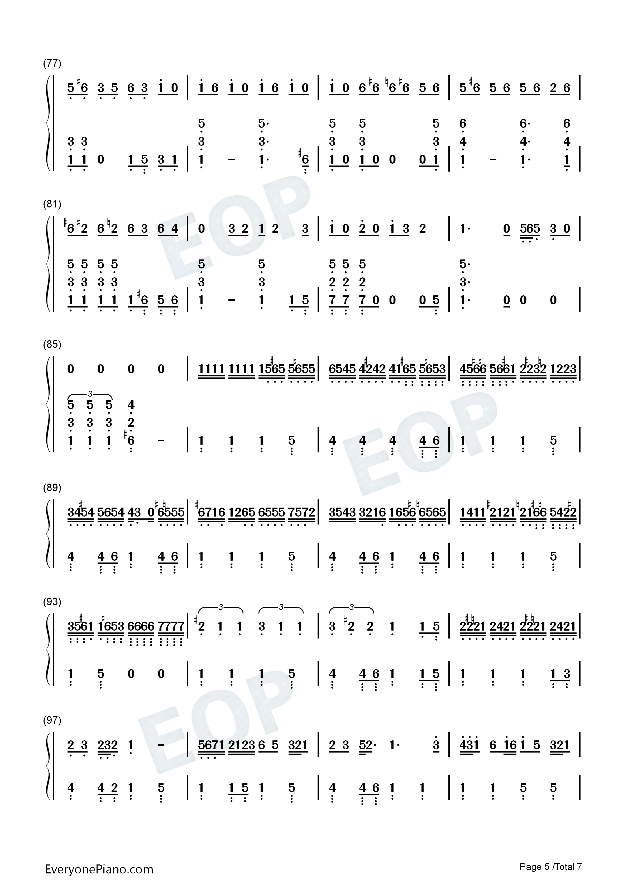 Cold_One钢琴简谱_Eric_Church演唱