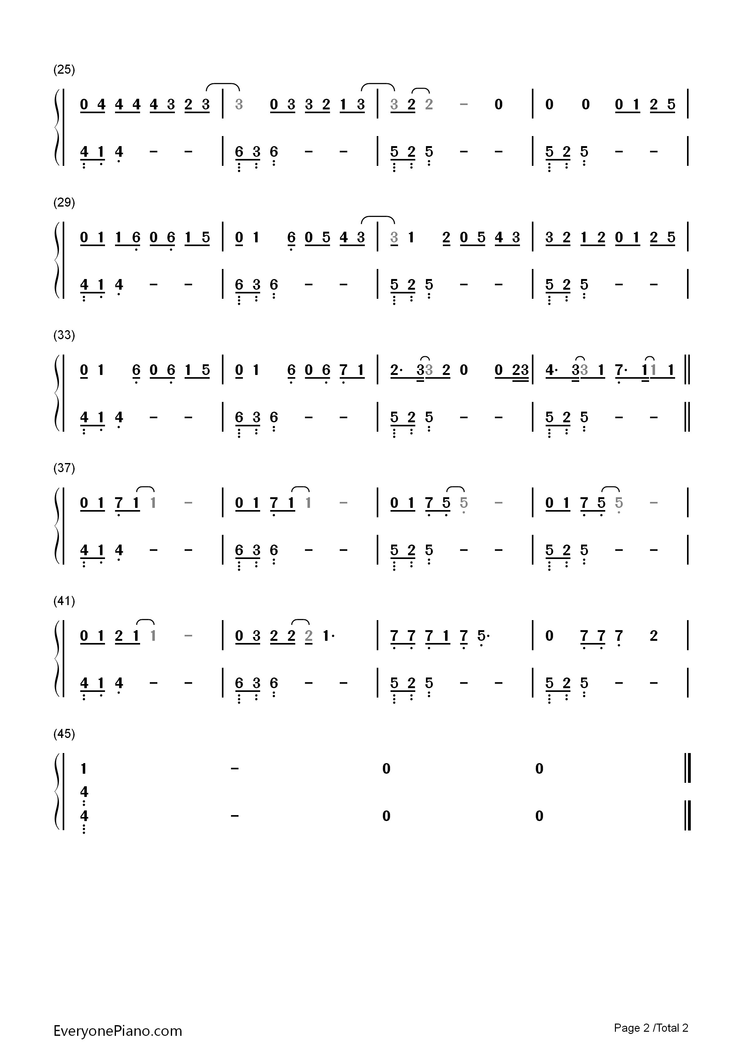 Never_Let_You_Go钢琴简谱_Justin_Bieber演唱