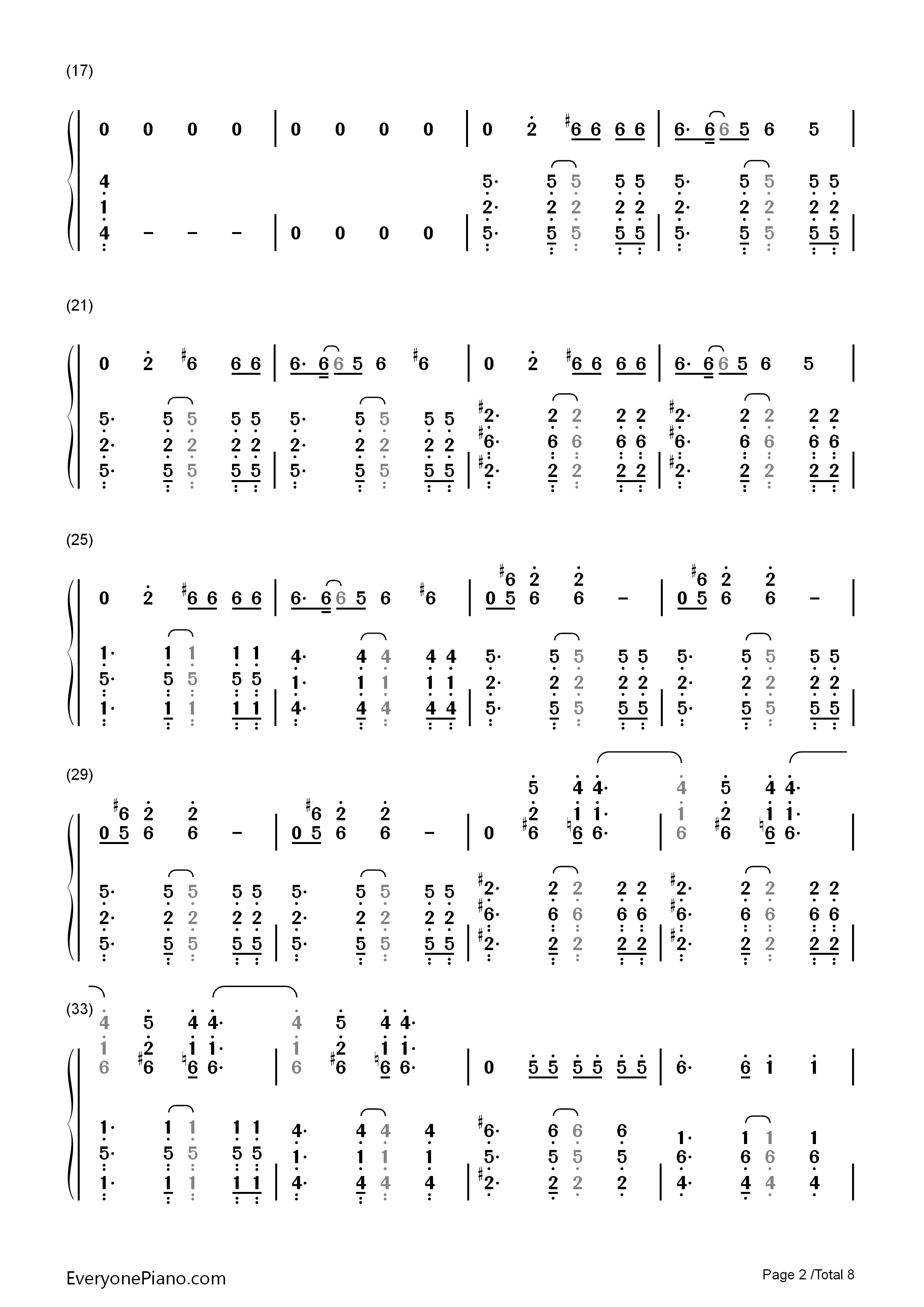 I'm_Into_You钢琴简谱_Jennifer_Lopez演唱