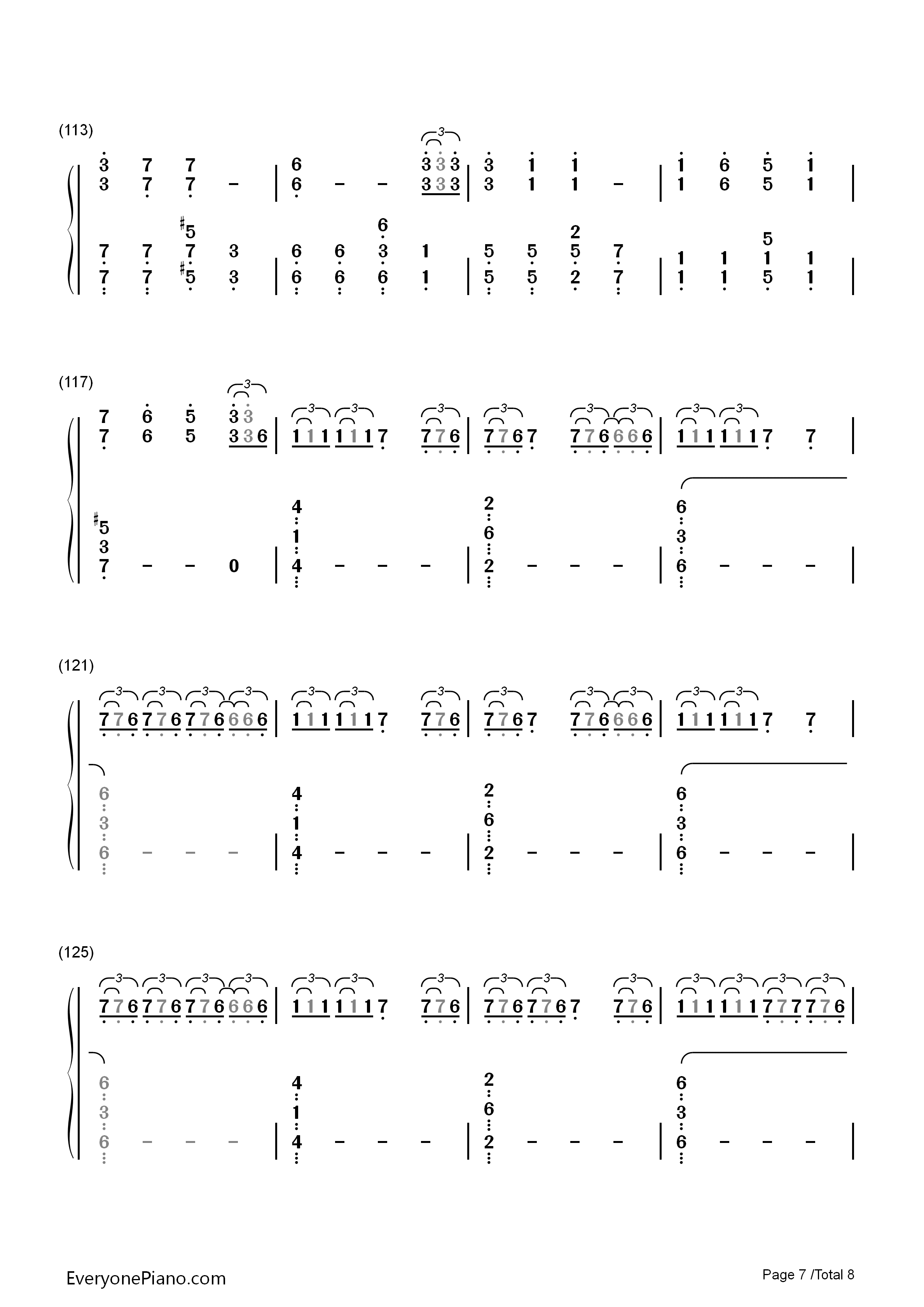Stressed_Out钢琴简谱_Twenty_One_Pilots演唱