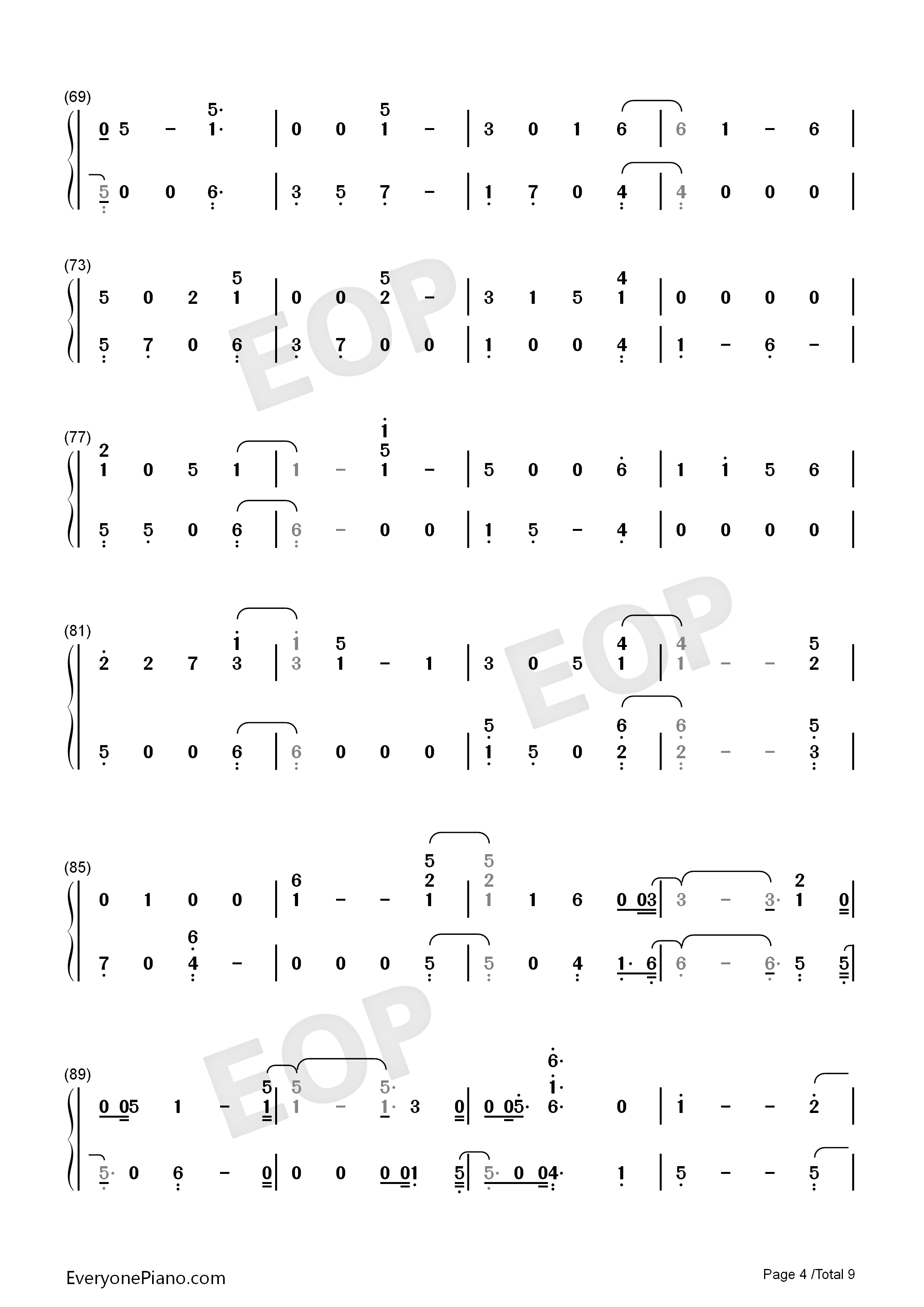 No_Brainer钢琴简谱_DJ_Khaled_Justin_Bieber演唱