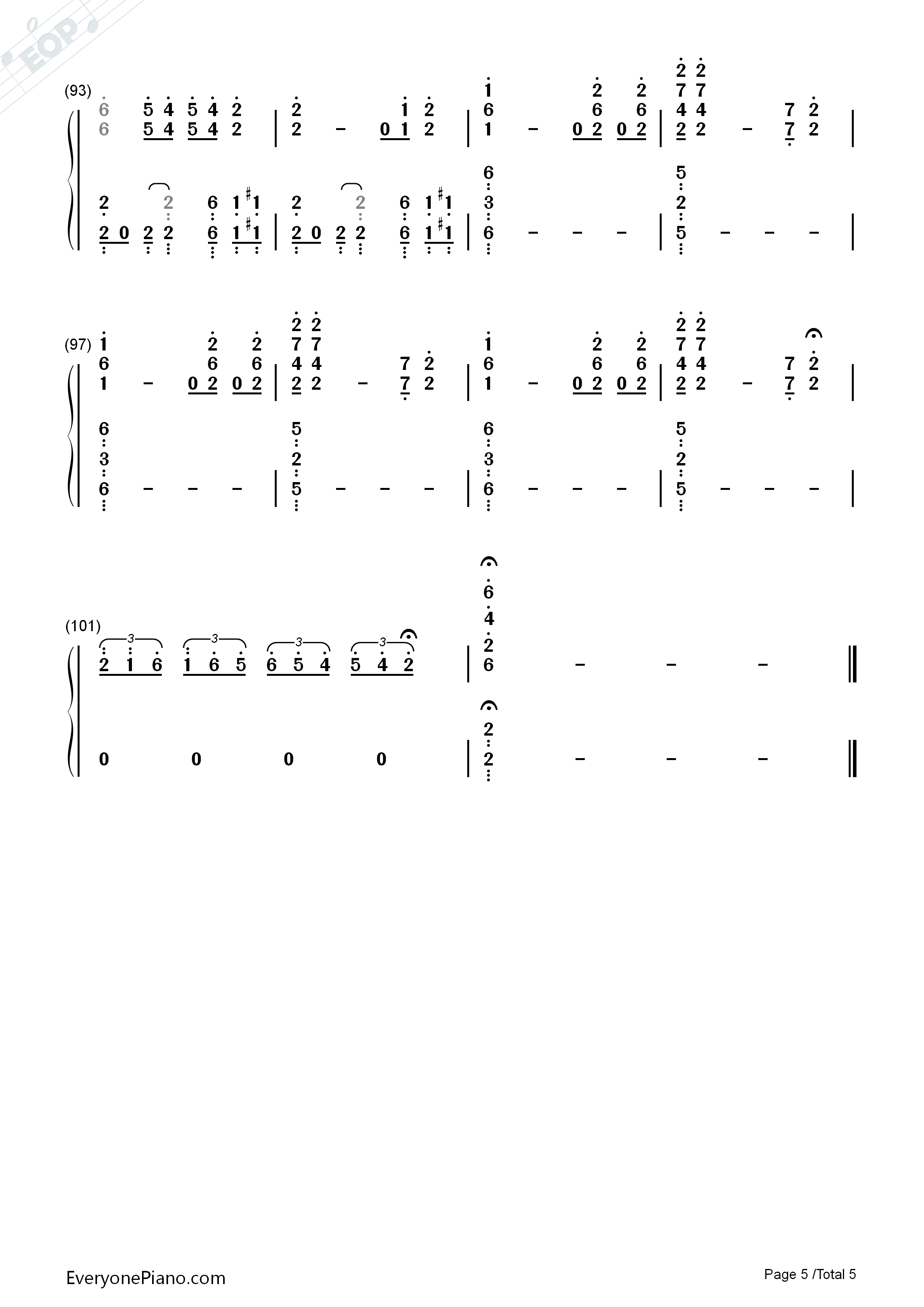 Faith钢琴简谱_Stevie_Wonder_ft._Ariana_Grande演唱