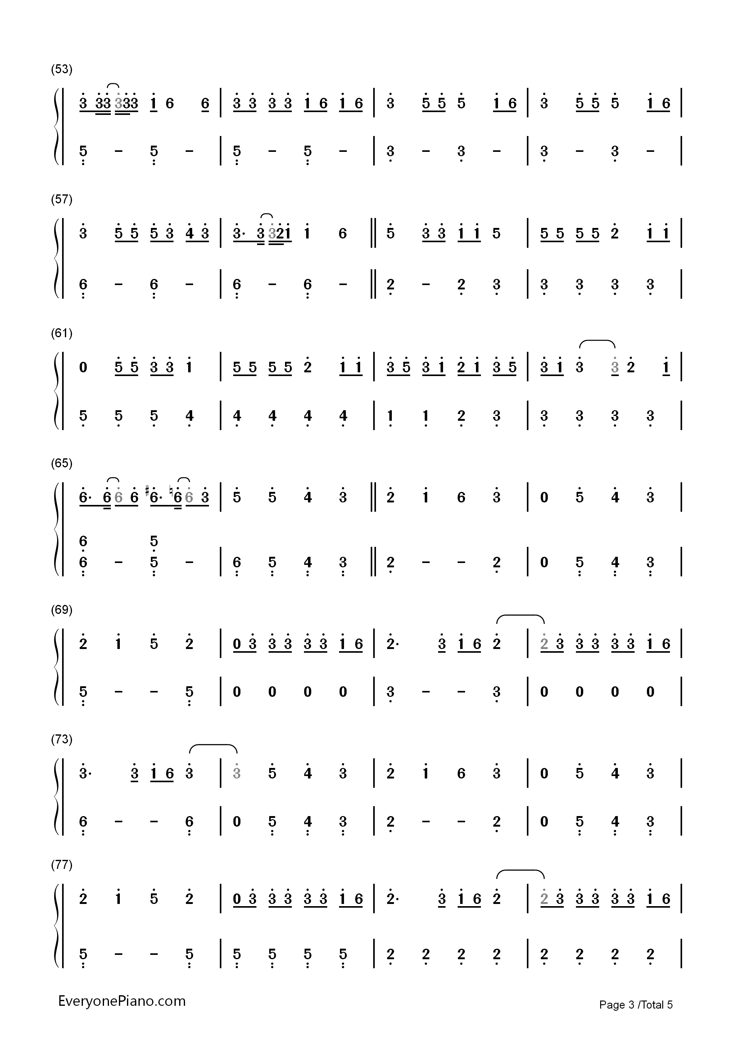 That's_What_I_Like钢琴简谱_Bruno_Mars演唱