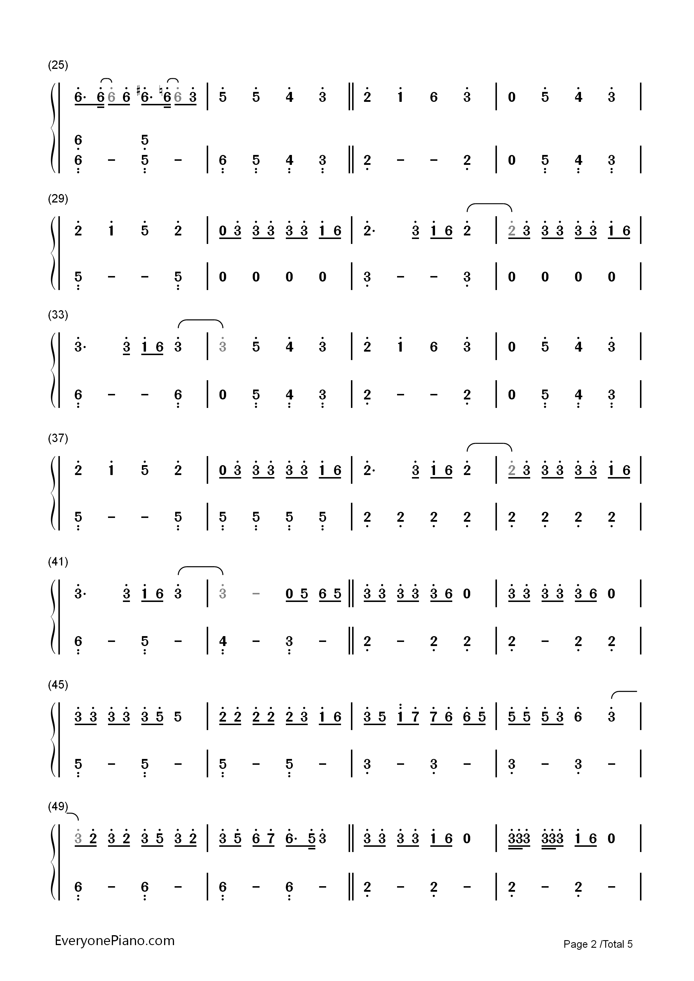 That's_What_I_Like钢琴简谱_Bruno_Mars演唱