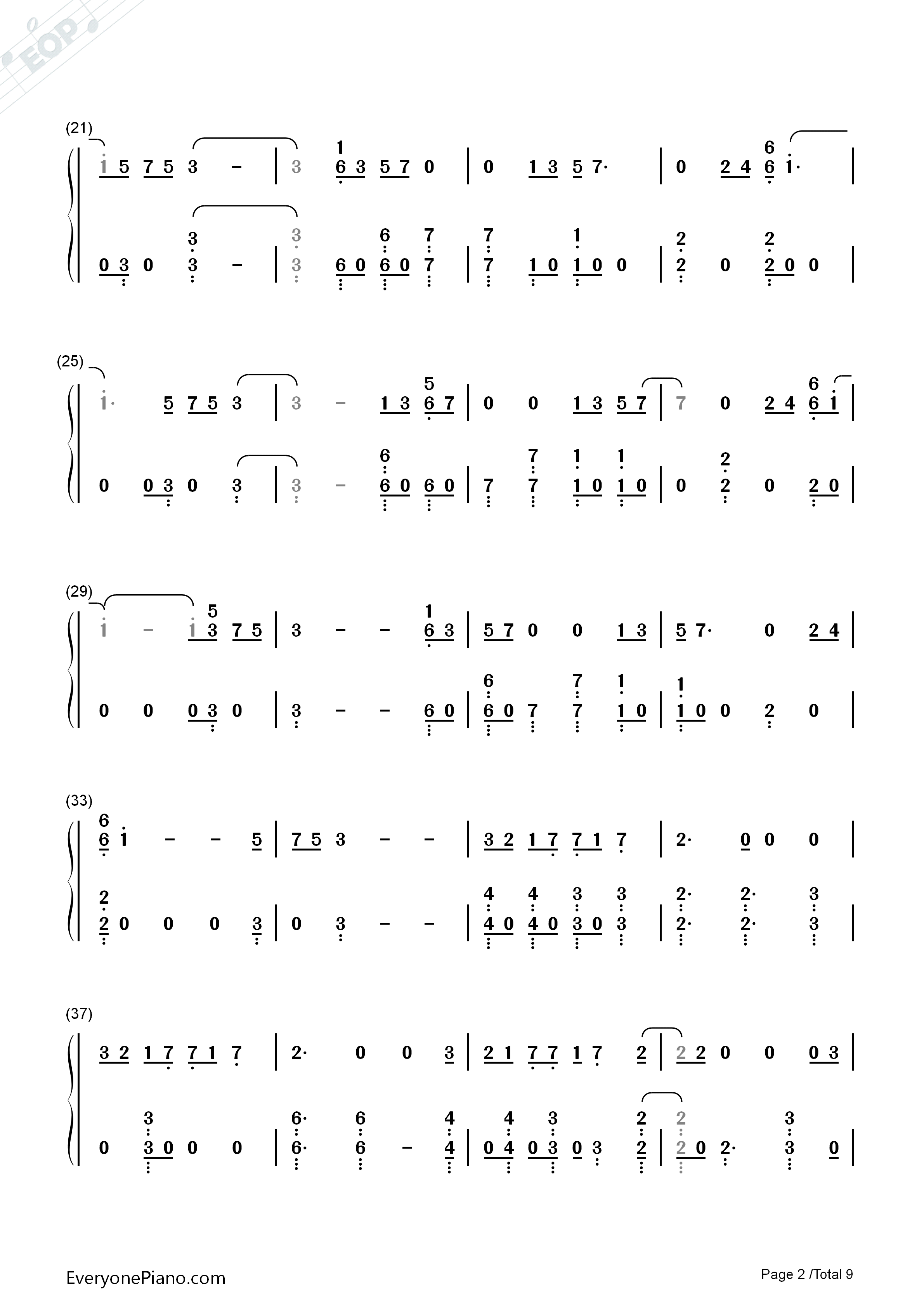 Cash_Out钢琴简谱_Calvin_Harris演唱