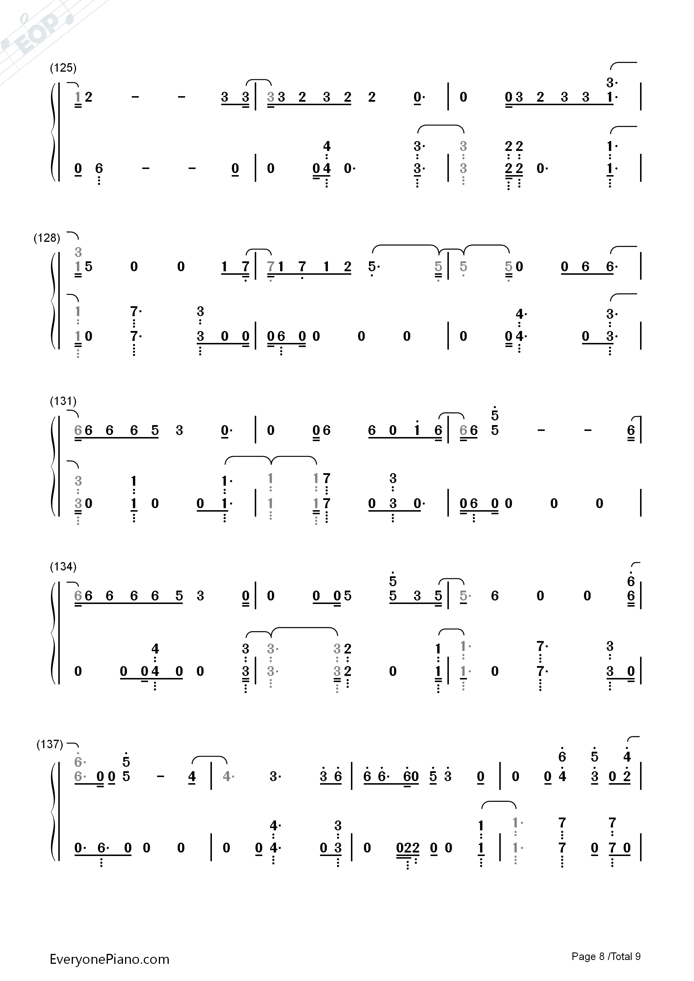 Cash_Out钢琴简谱_Calvin_Harris演唱