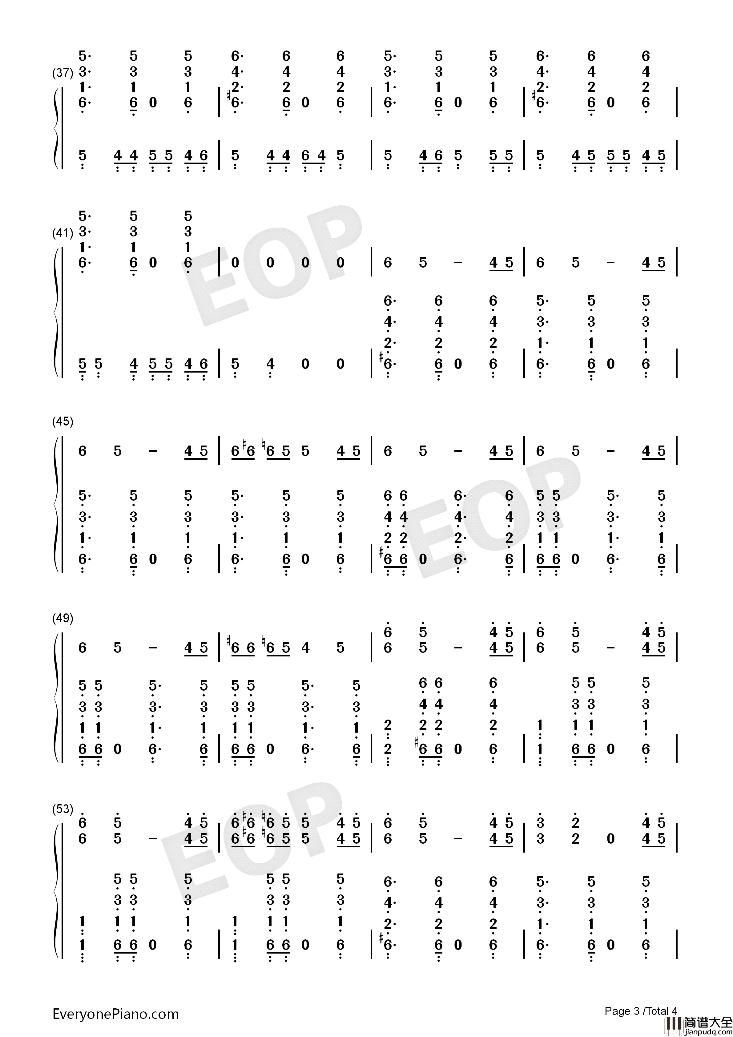 In_My_Feelings钢琴简谱_Drake演唱