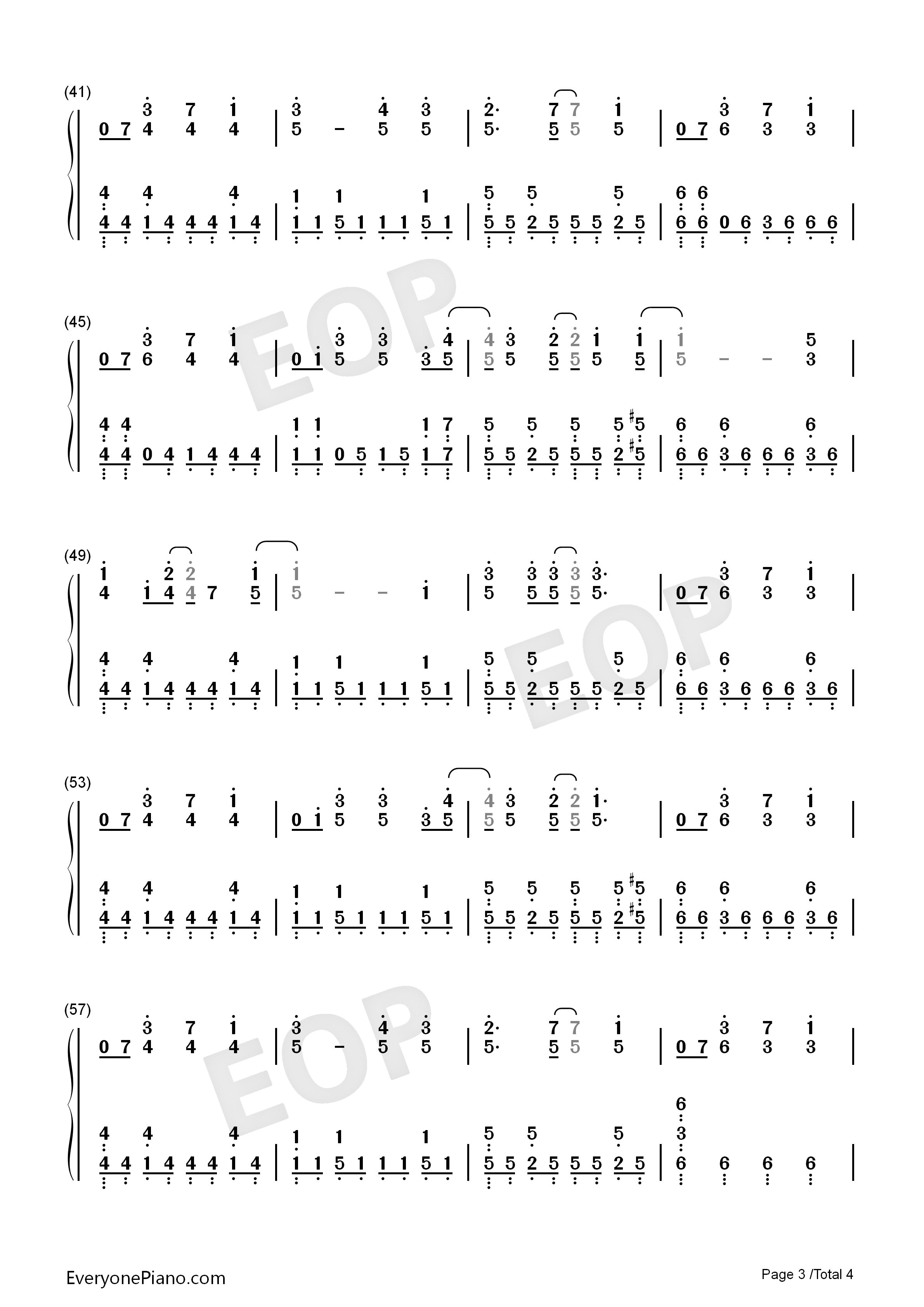 乱舞のメロディ钢琴简谱_SID演唱